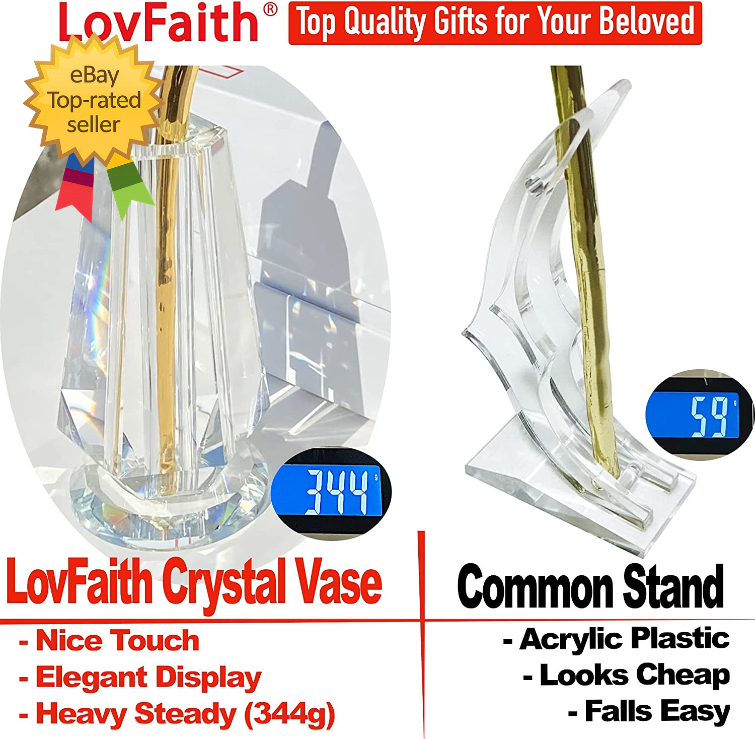 Valentine Gift Real Rose Dipped Thick Sterling Silver with Crystal Stand Best 25