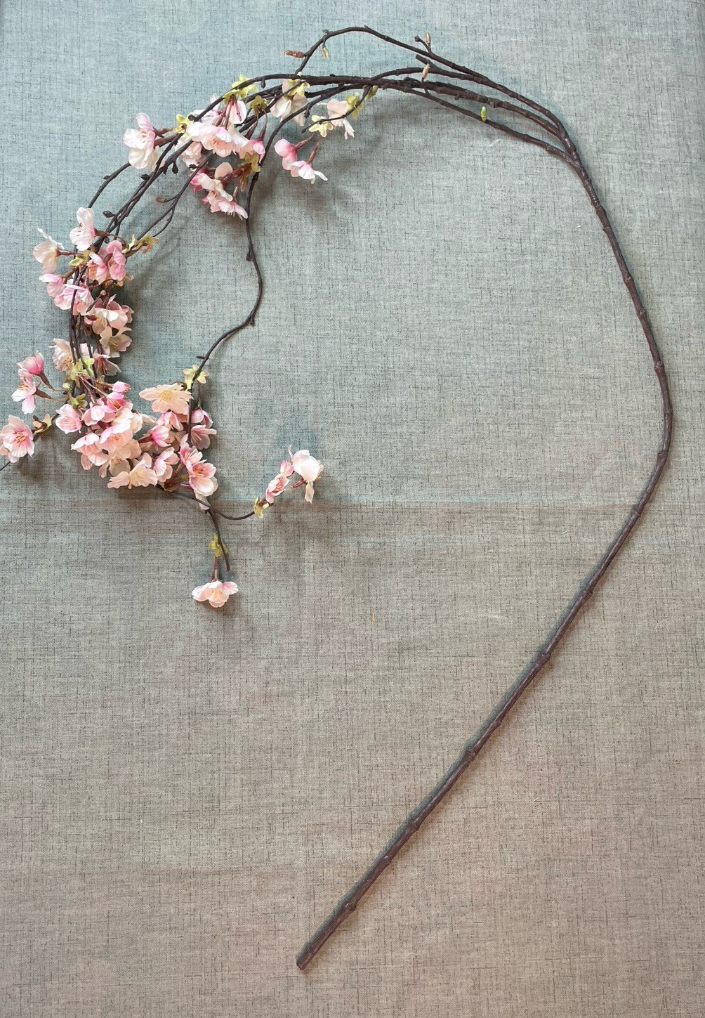Faux Weeping Cherry Blossom Branch Weeping Pink Artificial Flower – 7 Branches