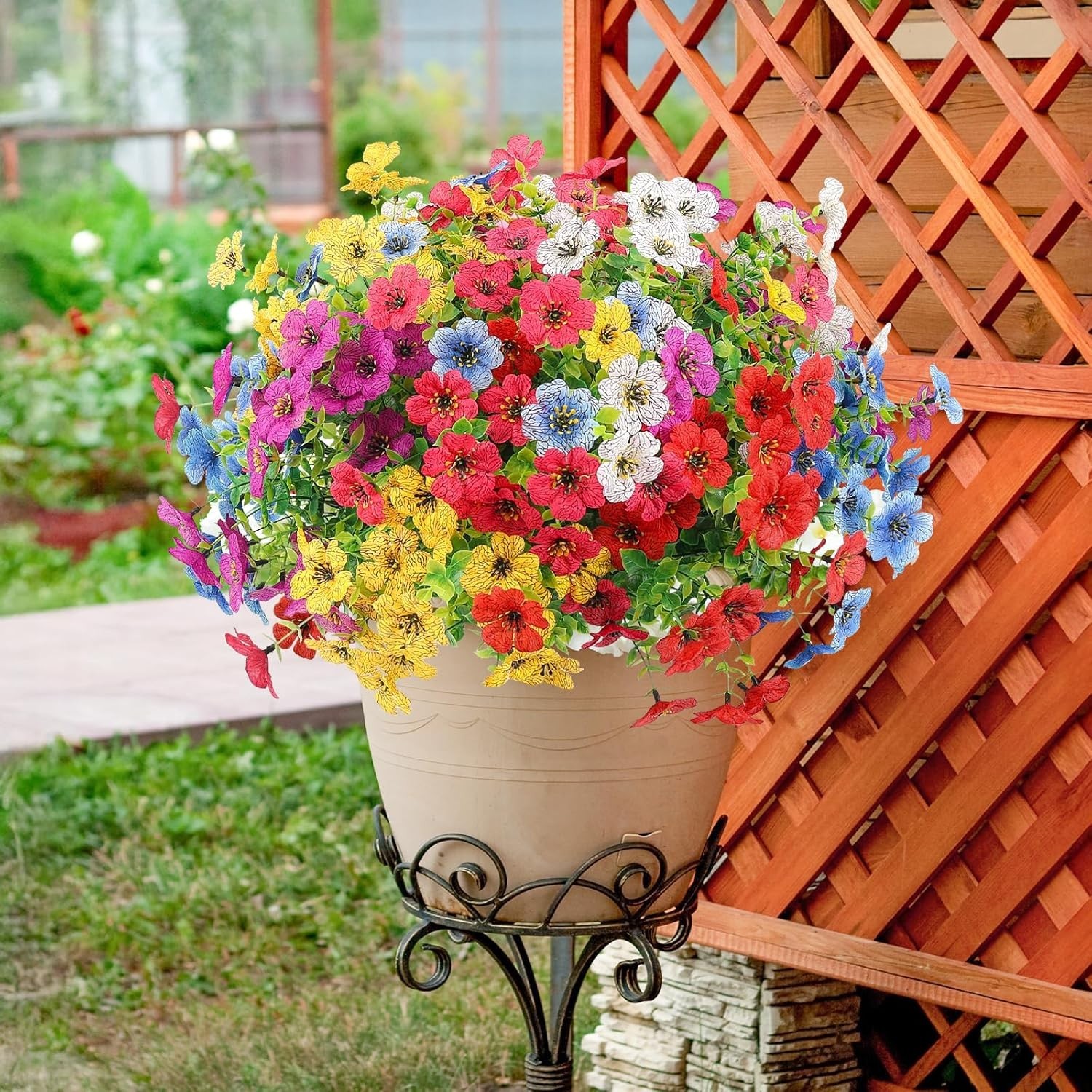 Low-Maintenance 12pc Artificial Daisy Bundle – Ideal for Porch & Garden Decor