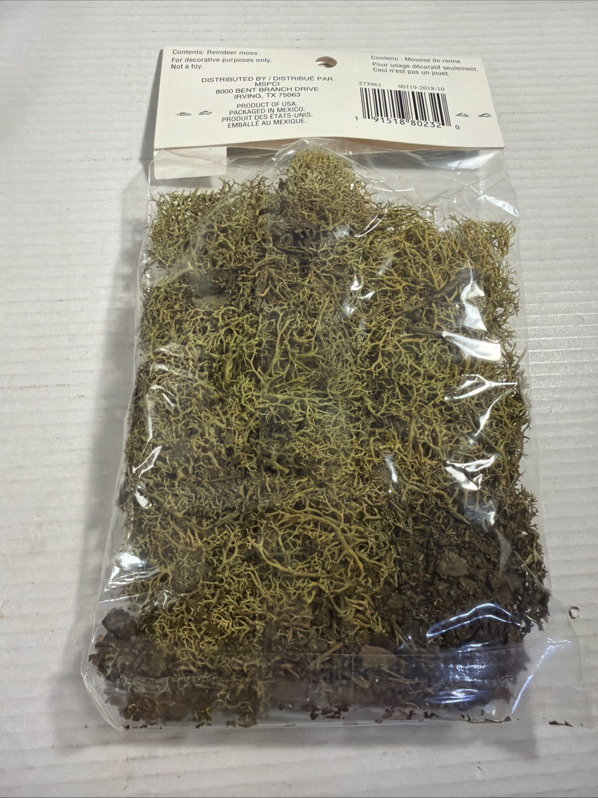 Ashland Decorative Reindeer Moss for Crafts Tiny Treasure 1oz New