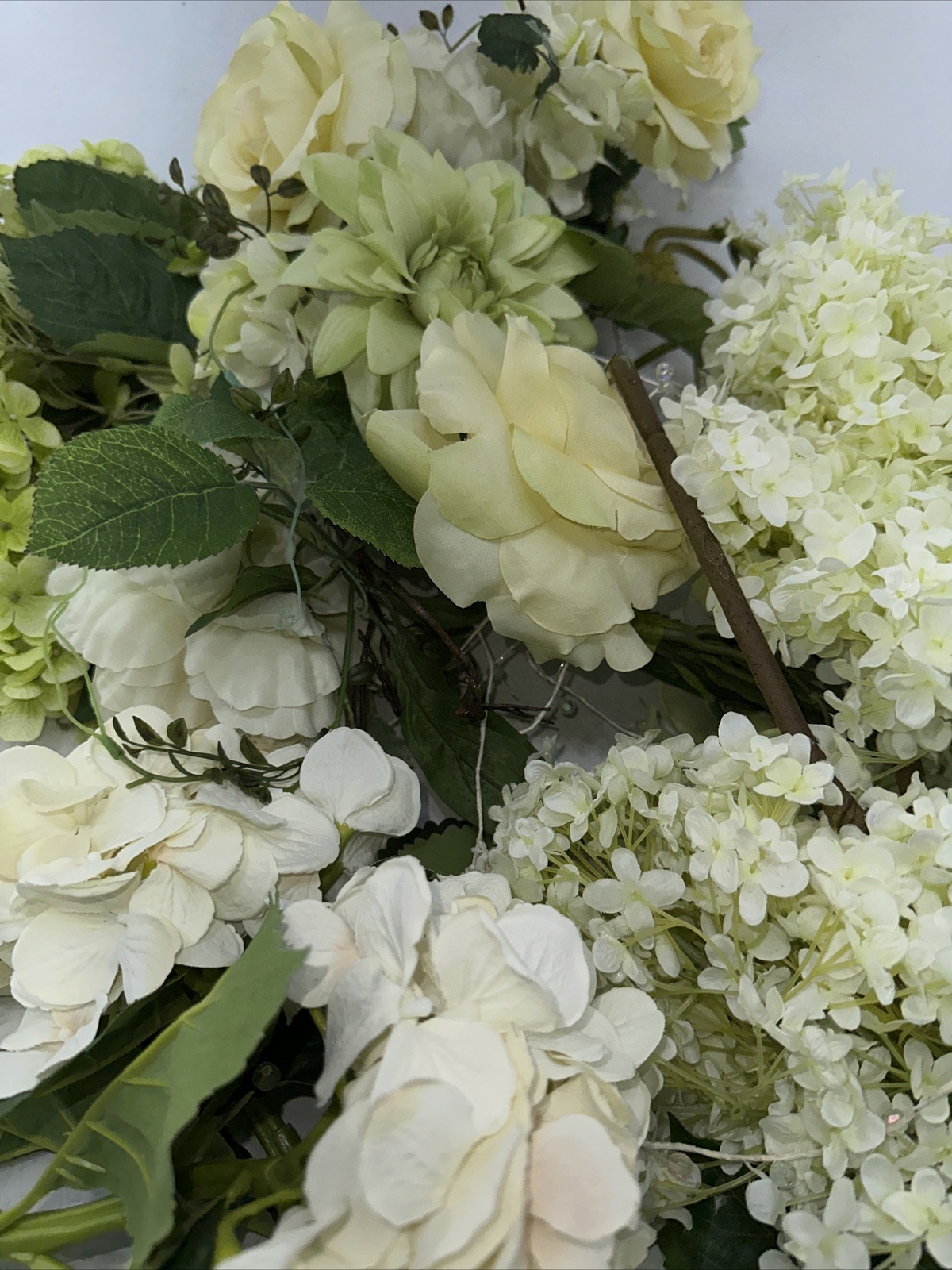 Artificial Flowers Mixed Lot Foliage Leaves Flowers Decor Wedding Party Holiday