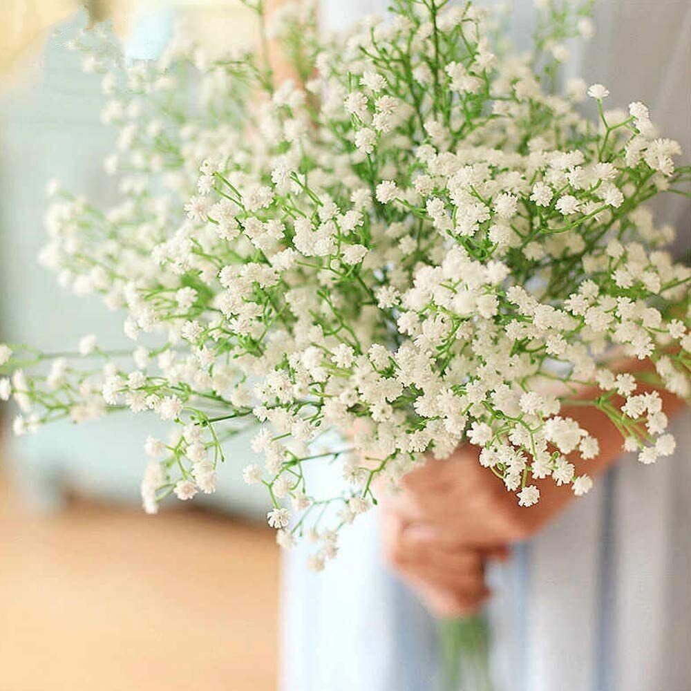 36Pcs Fake Gypsophila Plant Artificial Pink White Baby Breath Flowers Decoration