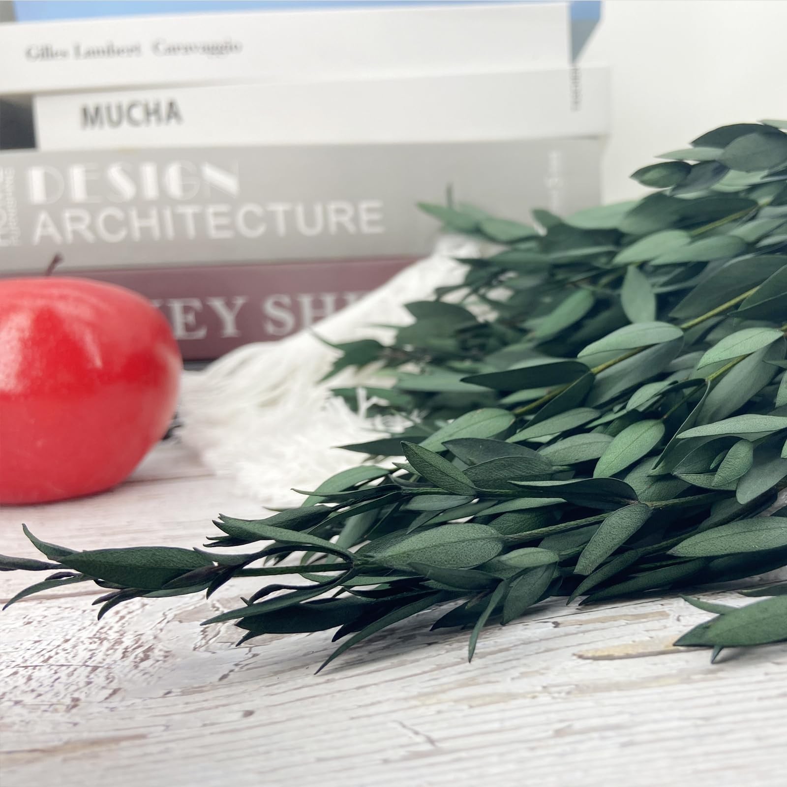 Preserved Dried Eucalyptus Greenery Stems, 20+ Pcs 16 inches Natural Long Las…