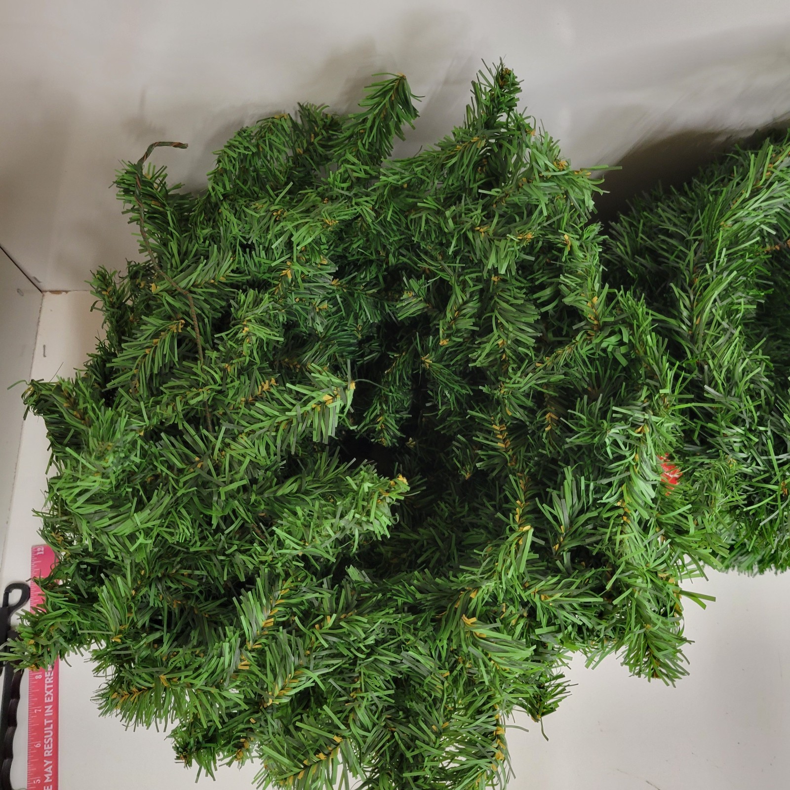 Pine Wired Rope Garland for Feather Trees Crafts & Wreaths 3″x25′ + Larger Rope