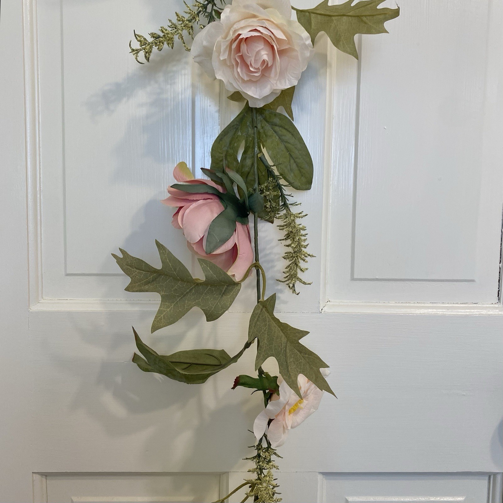 2 Artificial Pink Peony & Rose 6Ft Garland Shower Party Arch Table Runner Flower