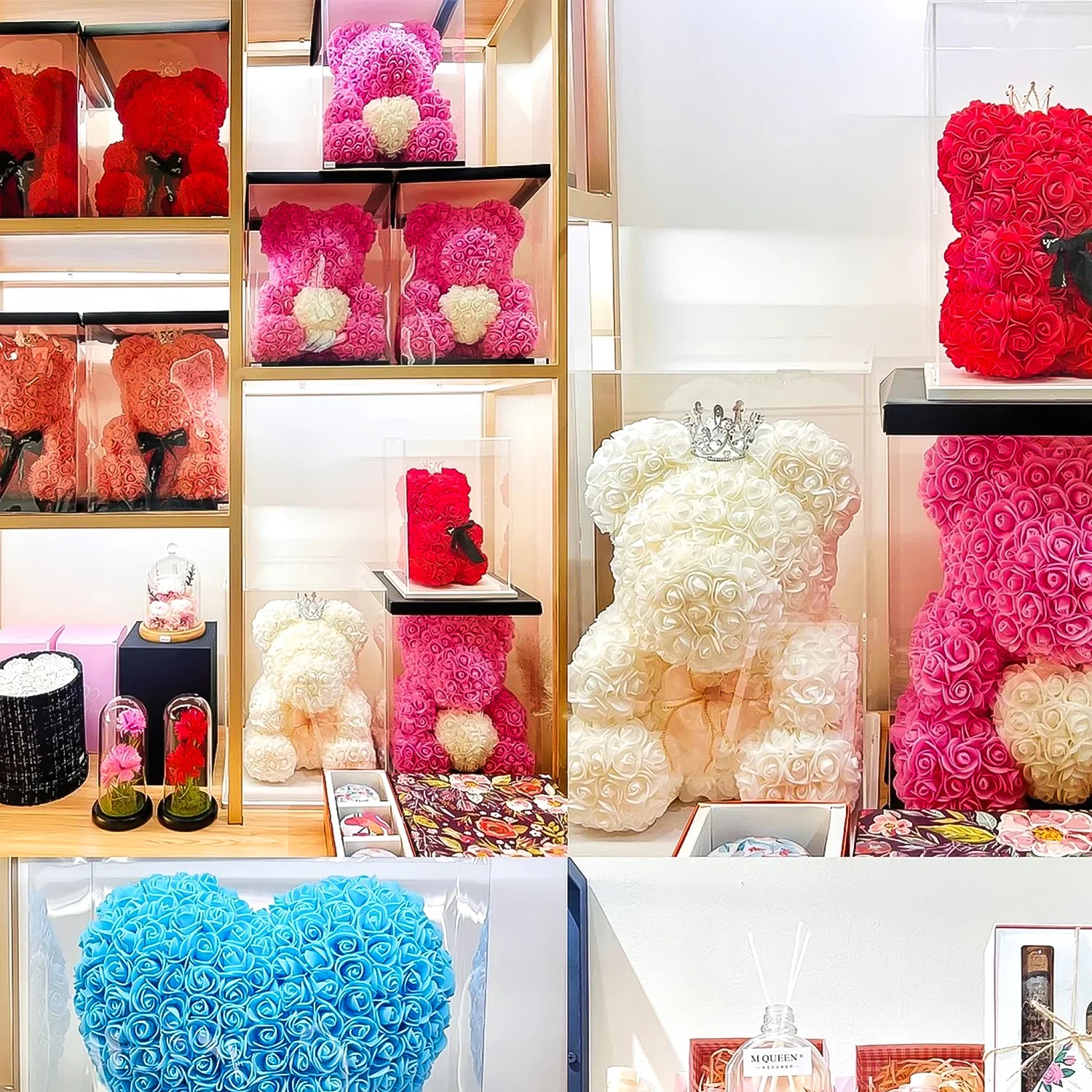 100PCS Artificial Rose Flower Heads, Real Looking Foam Roses for DIY Wedding
