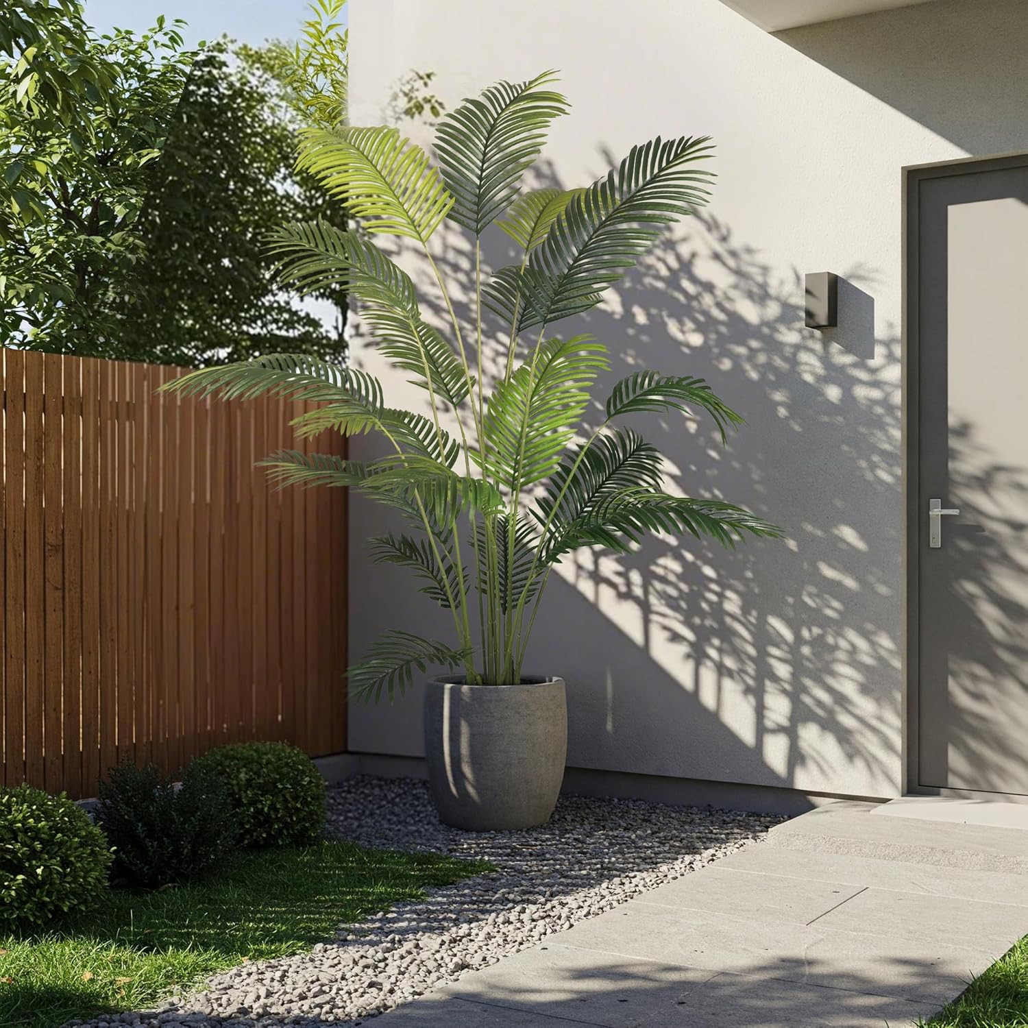 7Ft Areca Palm Tree 2-Pack – Lifelike Faux Silk Indoor/Outdoor Decor