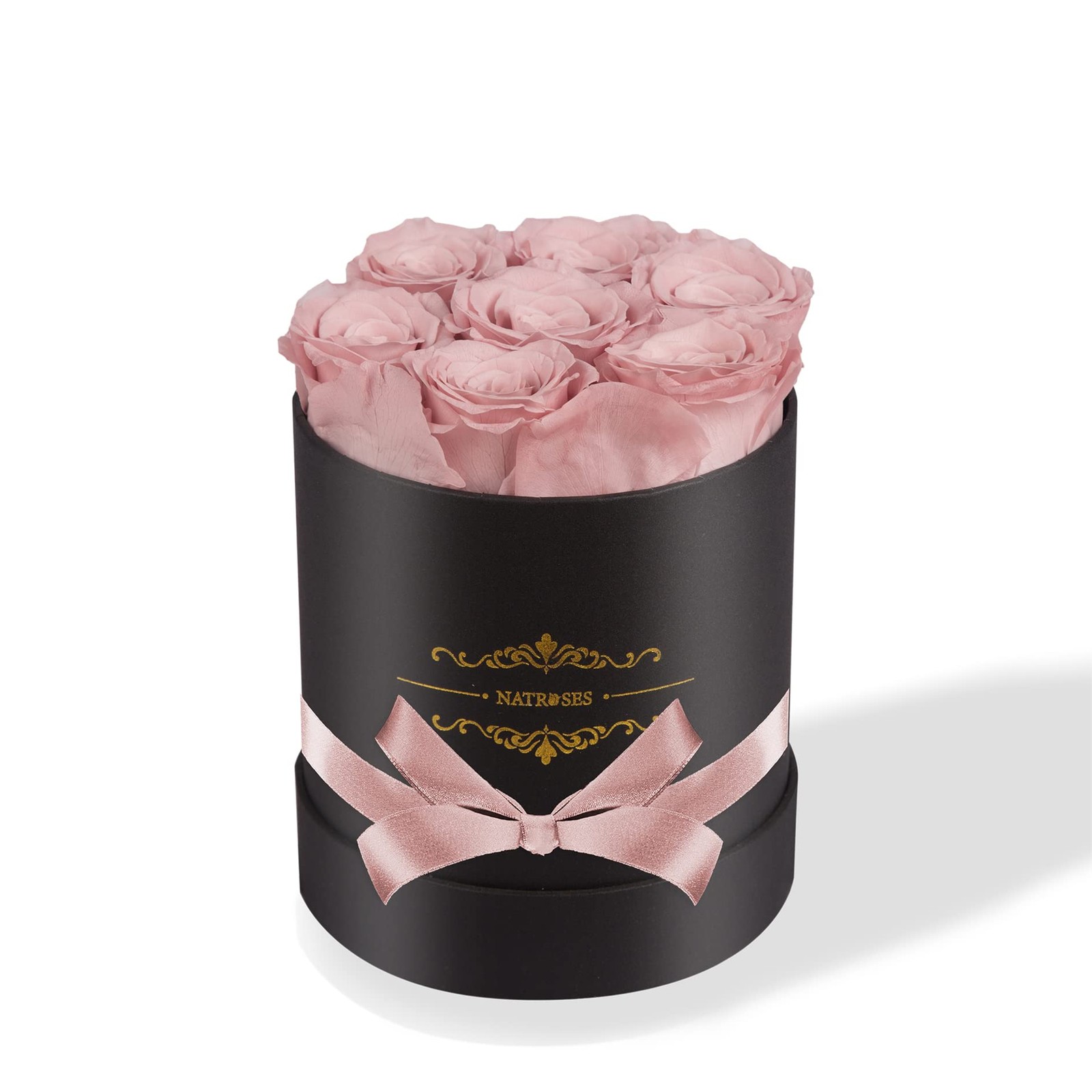 7 PCS Dusty Rose Preserved Flowers In Box Gift For Birthday Mothers Day