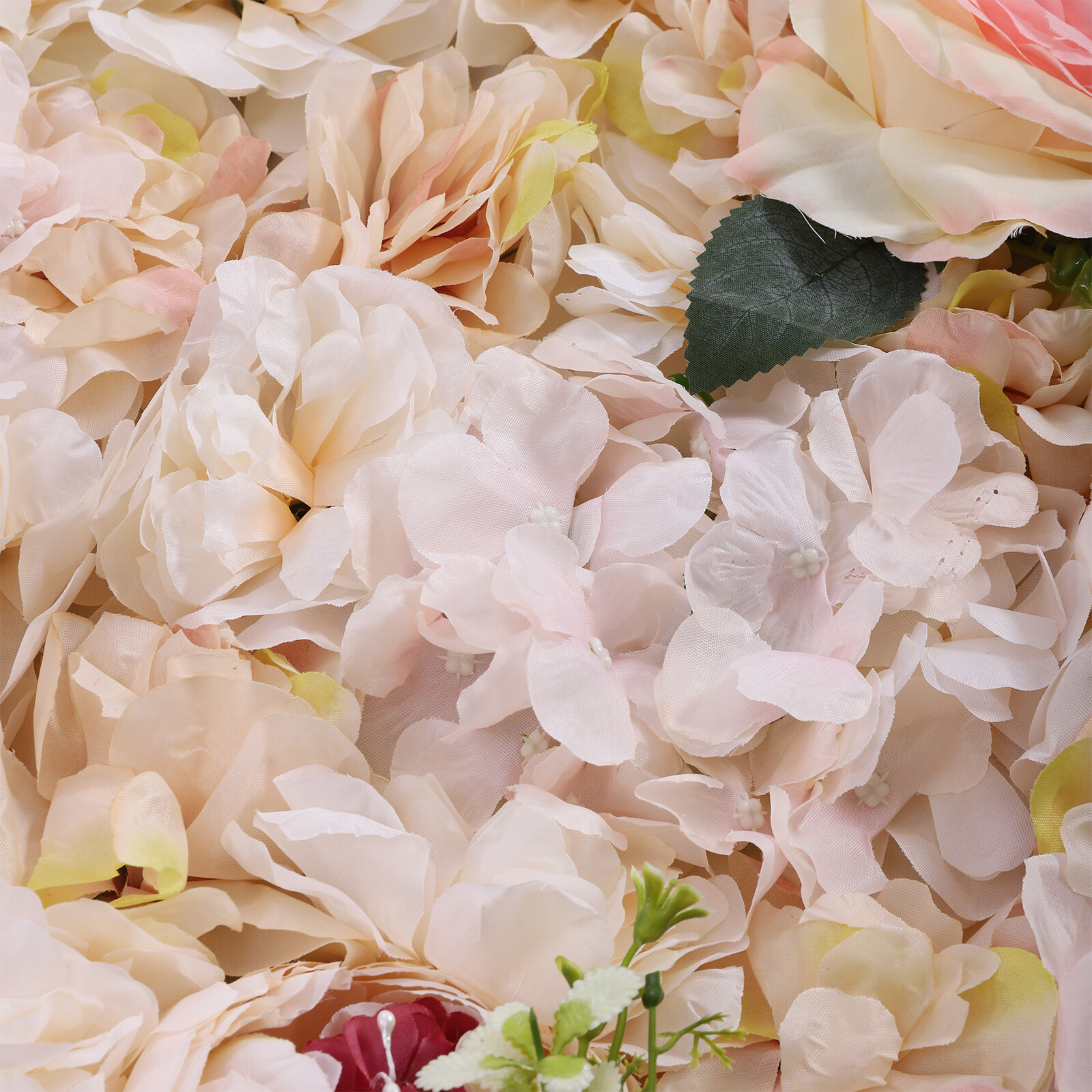 Artificial Flower Wall Backdrop Flower Panel 60*40CM Silk Rose Wall For Wedding