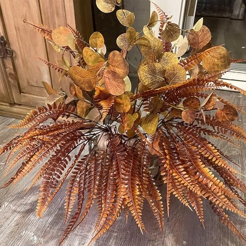 Artificial Plants Fake Ferns Plant Artificial Flowers for Outdoors UV 4 Fall
