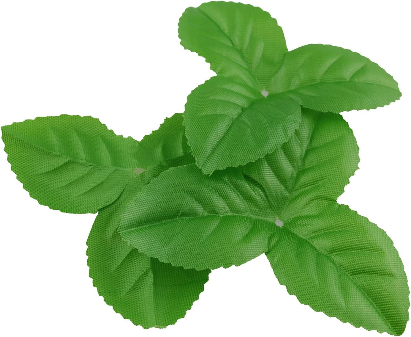 50pcs Artificial Leaves Rose Flower Leaf Green Silk Fake Leaves Christmas Party