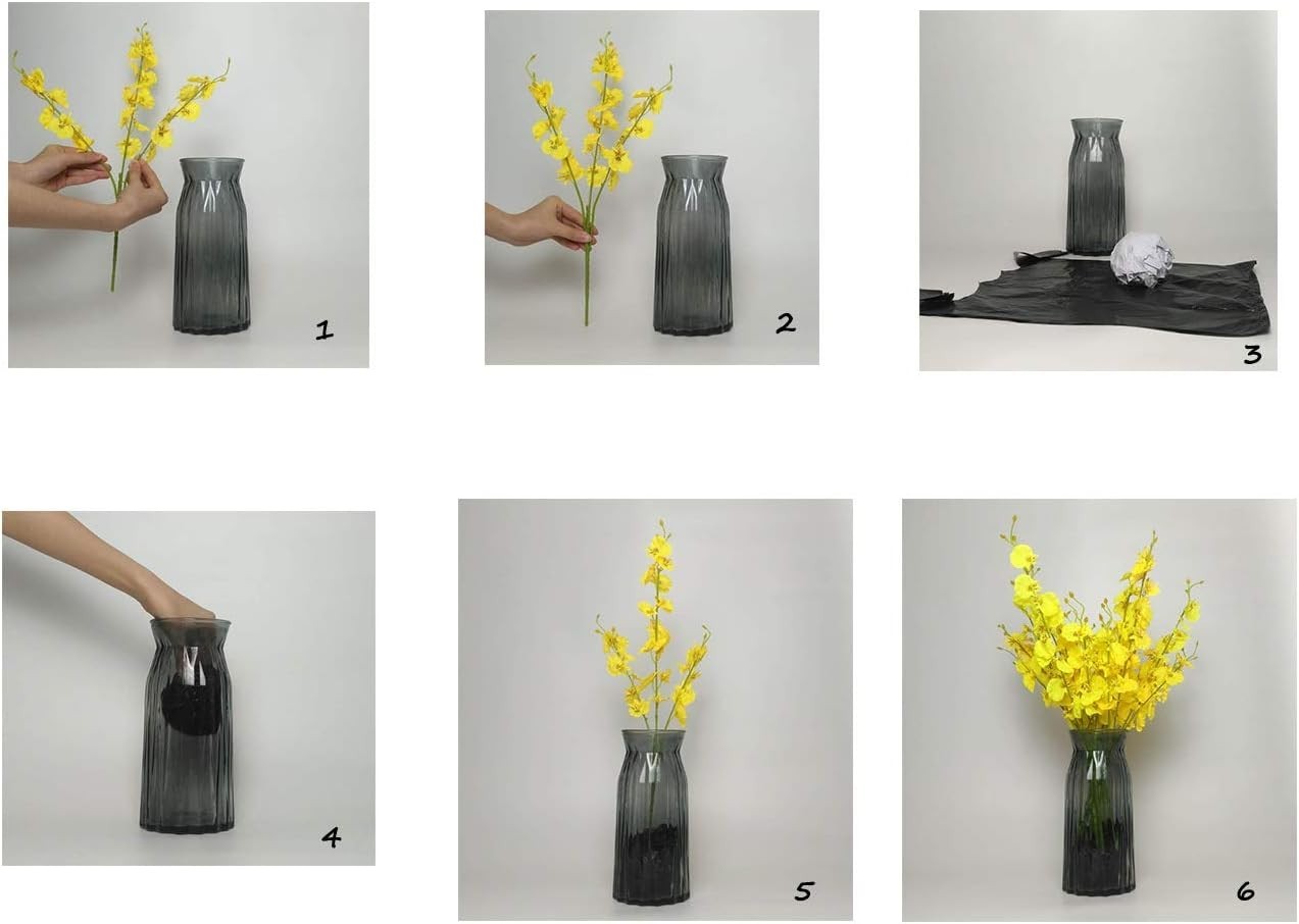Artificial Orchid Flowers Bulk Pack 10 Pcs 20 Inches for Weddings