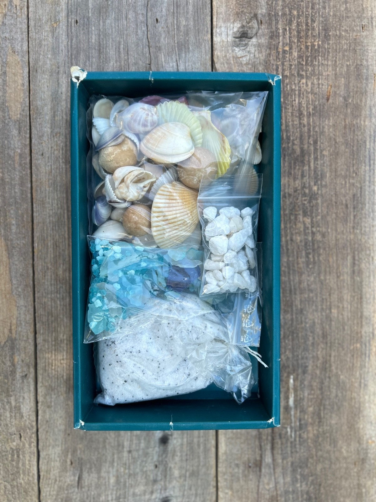 Ocean Vase Filler Beach Decor – Collection of Sand, Sea Glass, Sea Shells, etc.