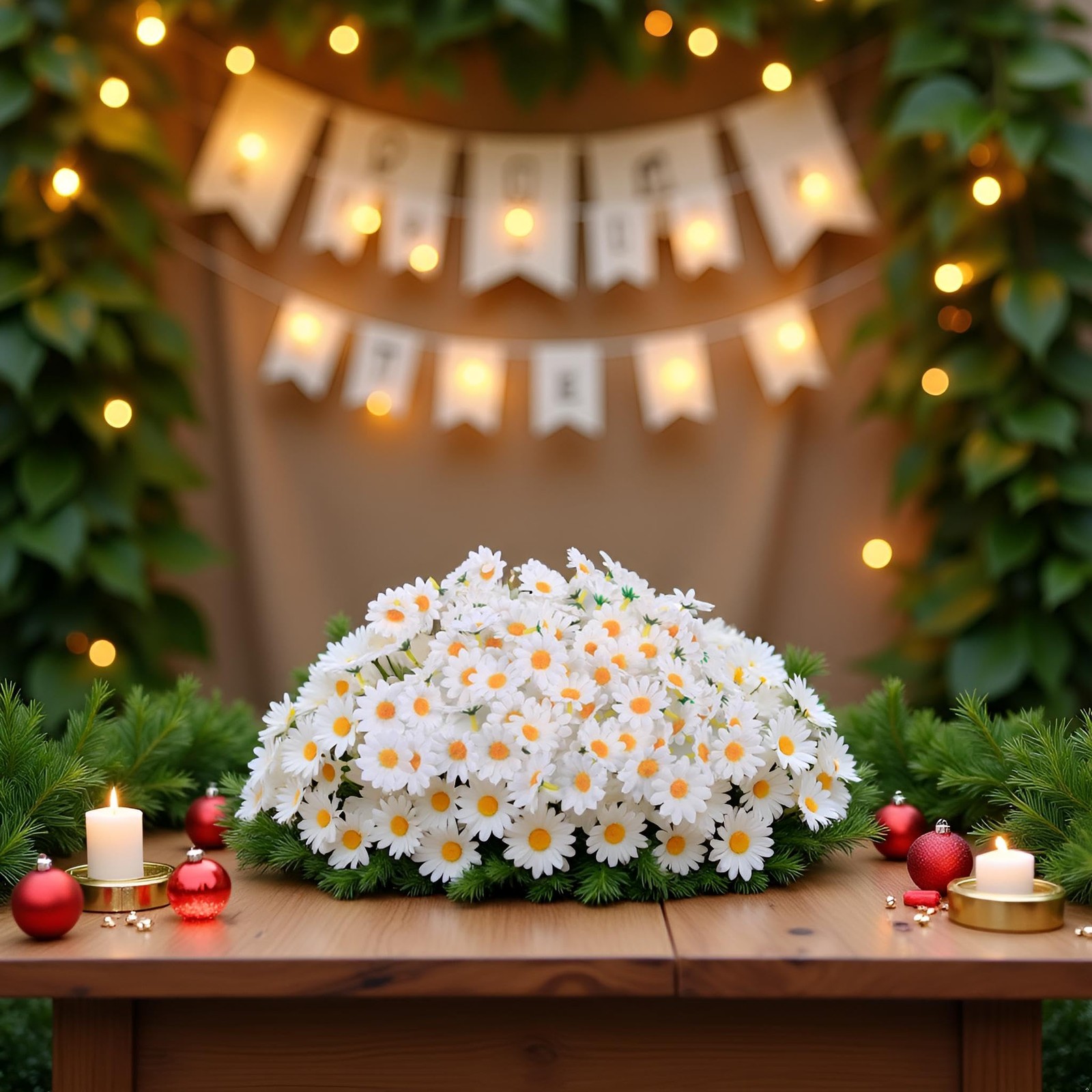 100Pcs White Artificial Daisy Heads, Silk Daisy Flower Heads, Artificial Gerb…