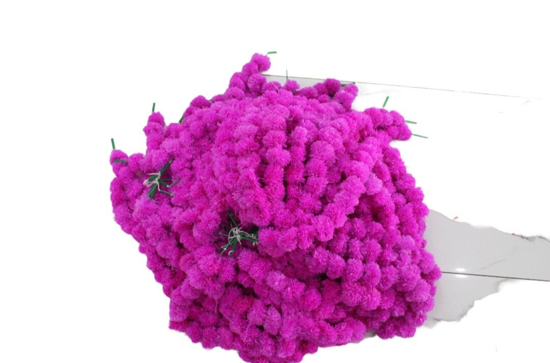 50 Pc SALE Indian Marigold Flower Artificial Decorative Deewali Marigold Flower