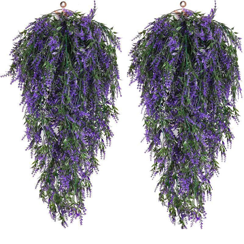 2/4PCS Artificial Vine Plants – Fake Hanging Greenery for Home, Garden & Outdoor