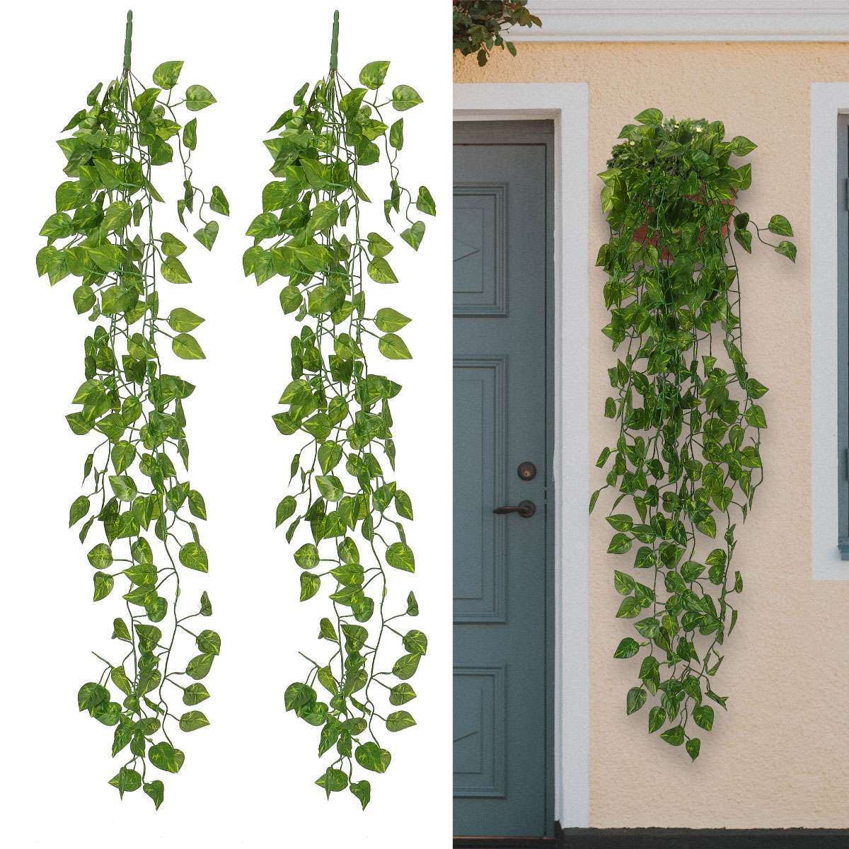 Fake Hanging Plant Artificial Hanging Plant Pothos Vines Hanging Plant HomeDecor