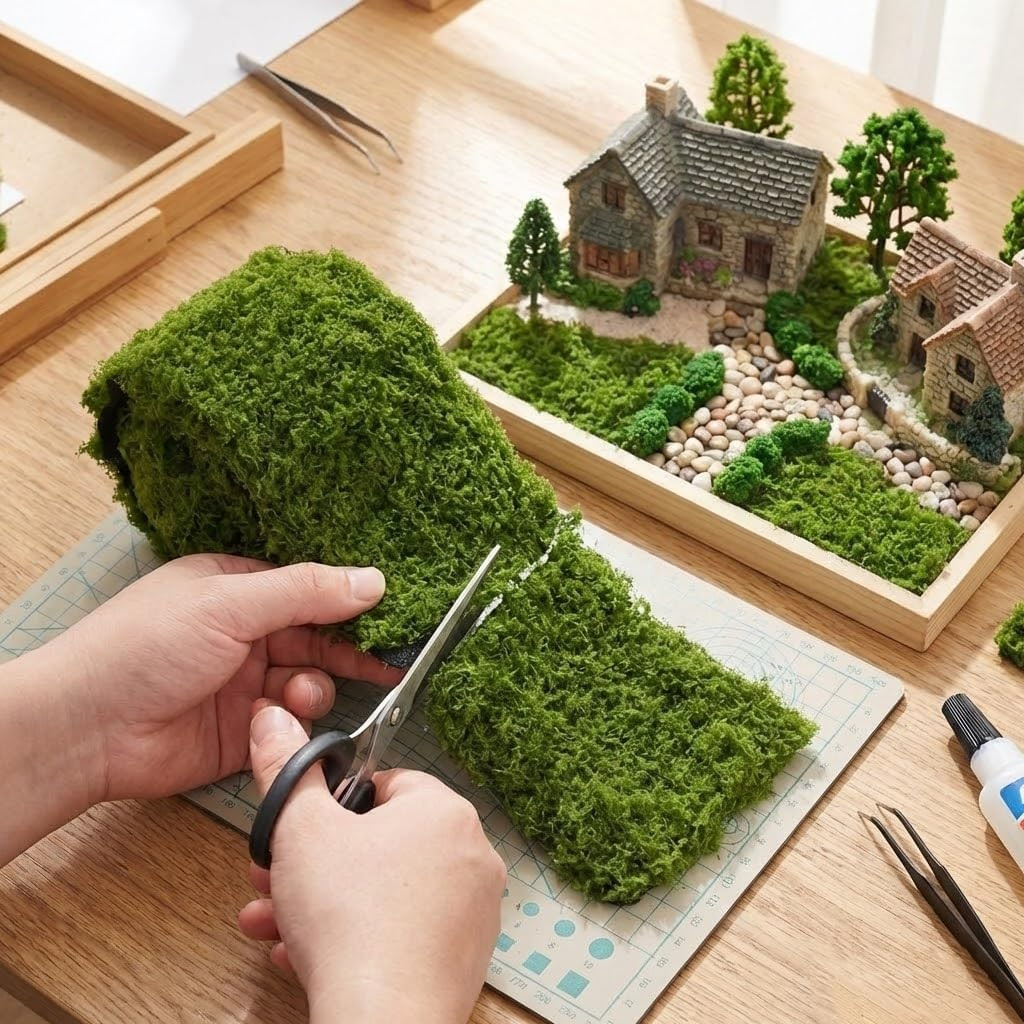 Artificial Moss Table Runner for Wedding Decor and Crafts, 4×47 Inch