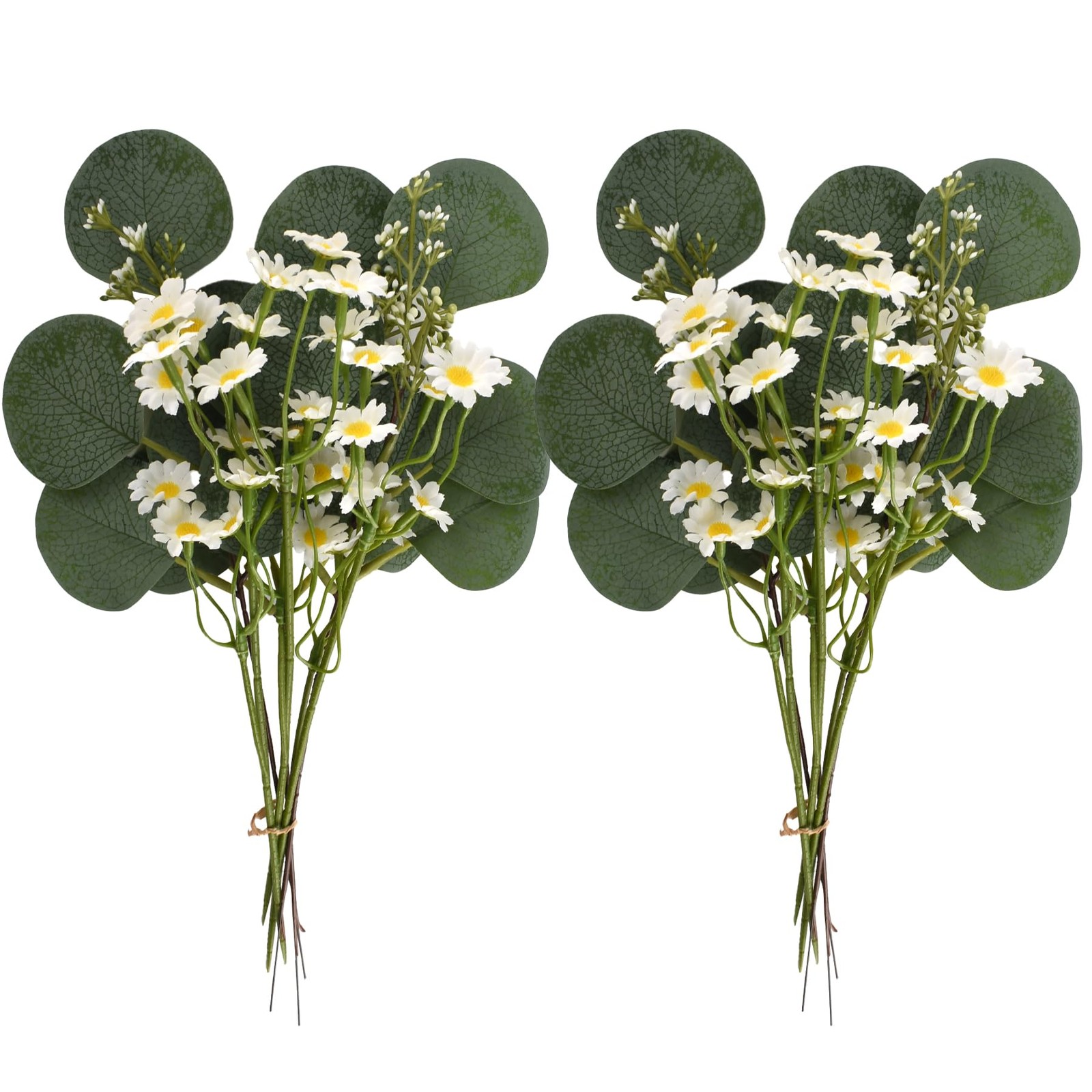 12PCS Artificial Eucalyptus Stems Flowers Bulk (Small Size)