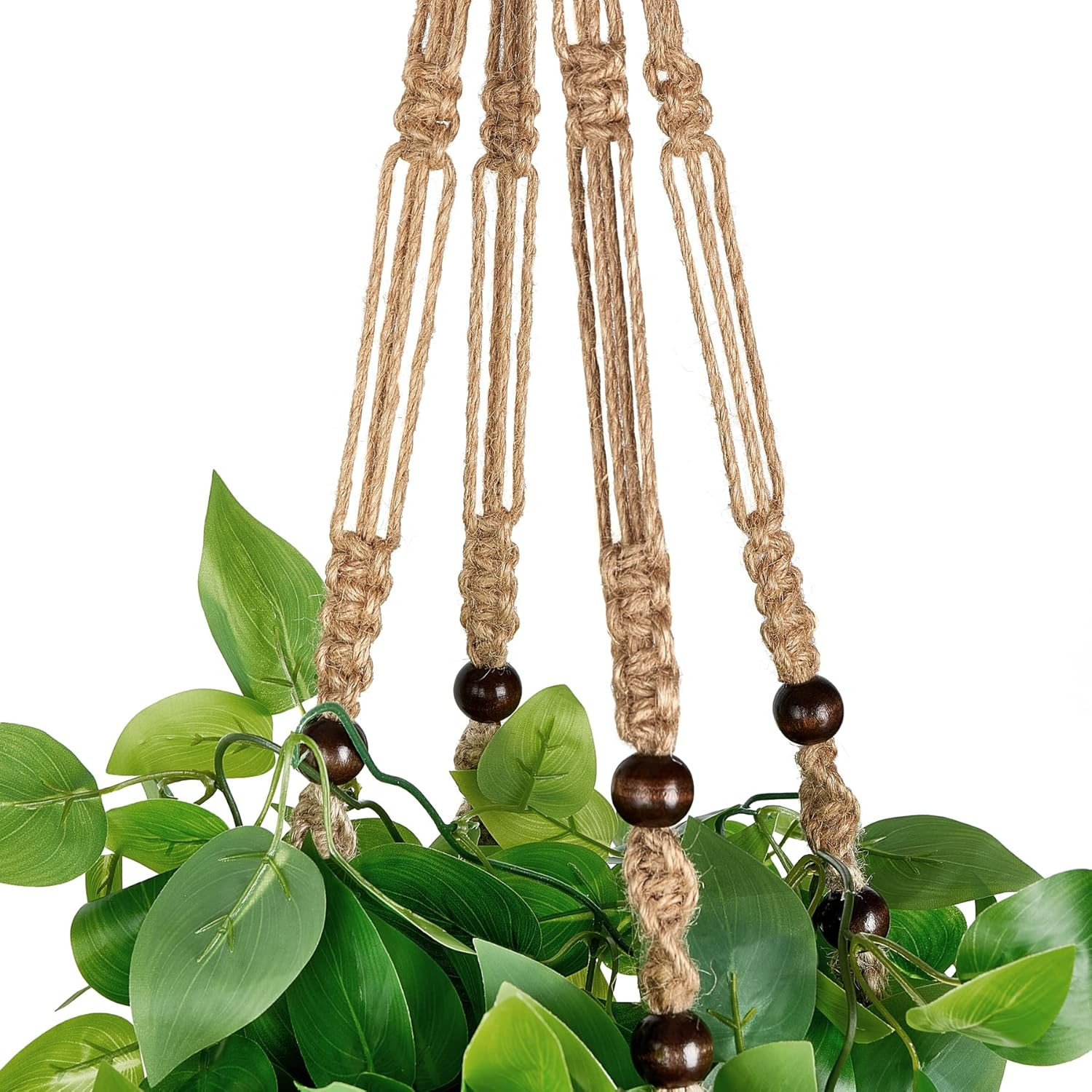 Fake Hanging Plant with Pot, Artificial Plants for Home Spring Decor Indoor Macr