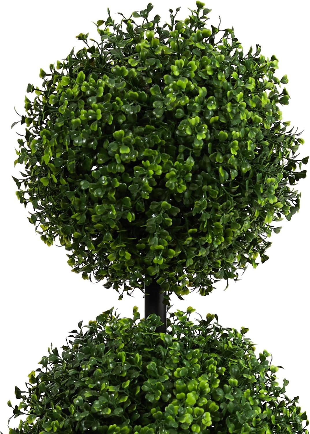 36in Artificial Triple Ball Boxwood Topiary Tree – Indoor Outdoor Realistic F…