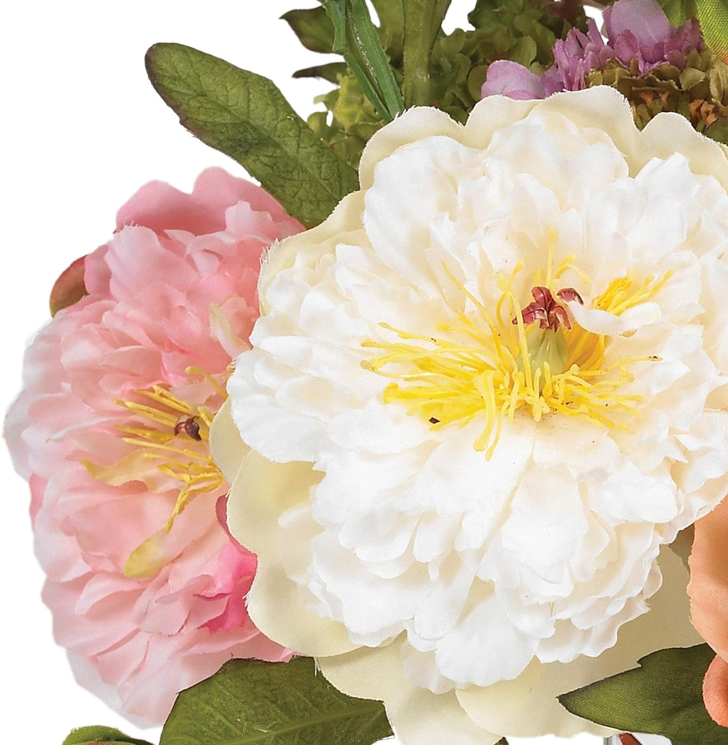Vibrant Mini Artificial Peony Floral Arrangement for Home Decor – Assorted Color