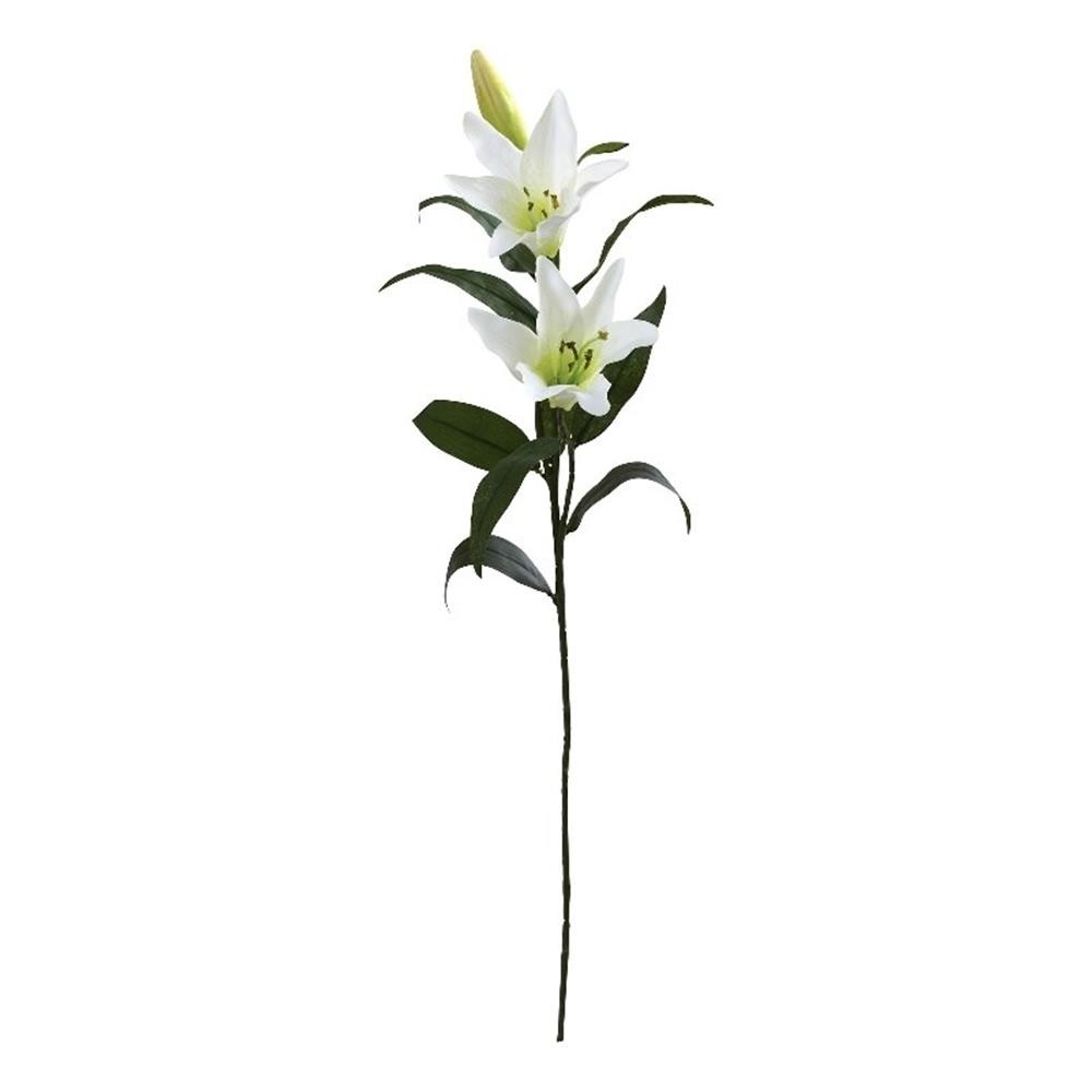 Nearly Natural 26.5″ Lily Artificial Flower (Set of 12) in White
