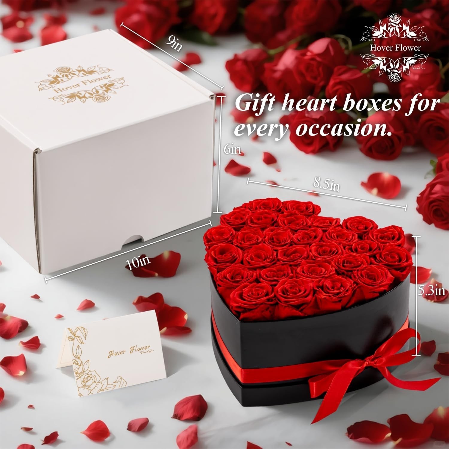 Eternal Roses Flowers for Delivery Forever in a Box Valentines Gift for Her