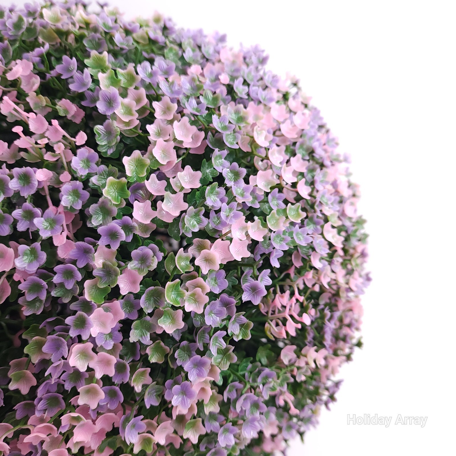 Wicker Park Set of (2) 13″ Faux Flower Indoor/ Outdoor Garden Spheres Light Pink