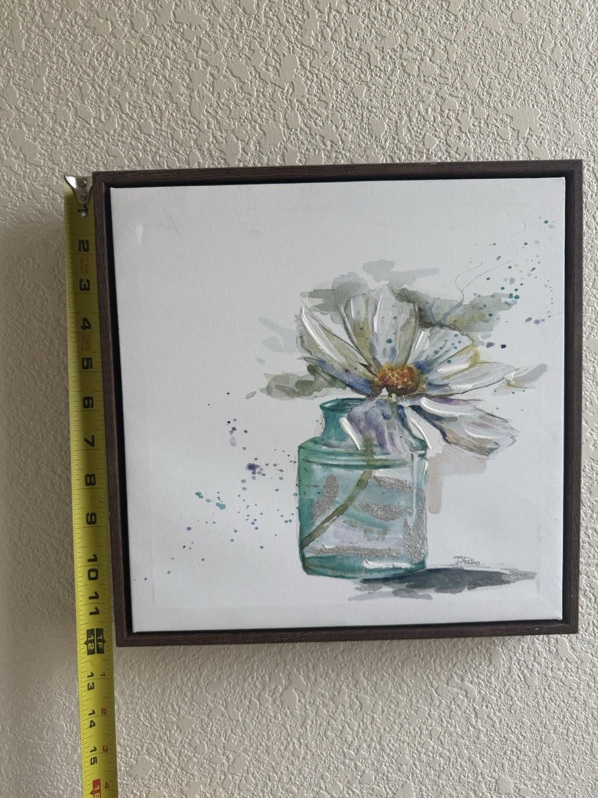 Pair of ‘Fresh Little Flower’ Wall Decor Canvases
