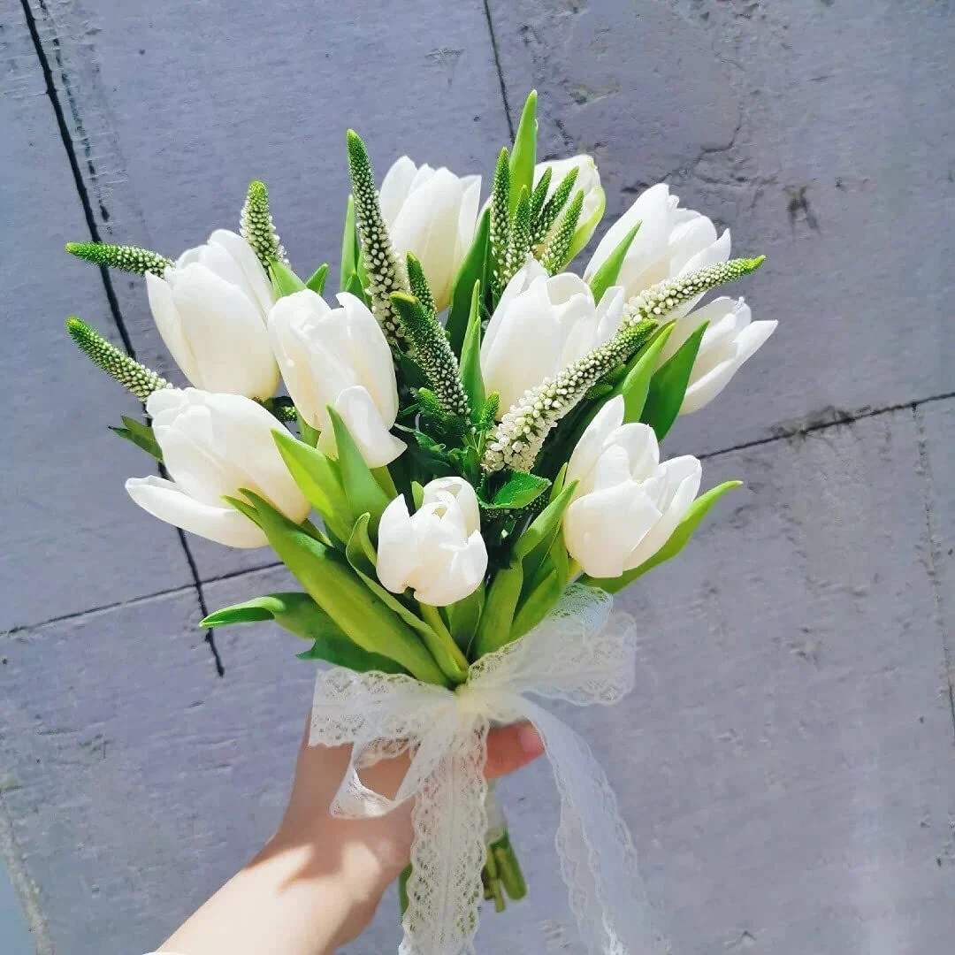 Artificial Tulip Flowers Real Touch Bouquet 1/5/10/15PCS Fake Tulips Home Weddin