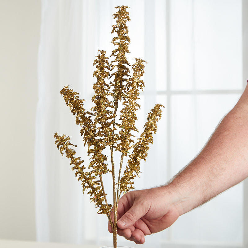 Package of 2 Gold Glittered Artificial Pine 29-1/2″ Sprays