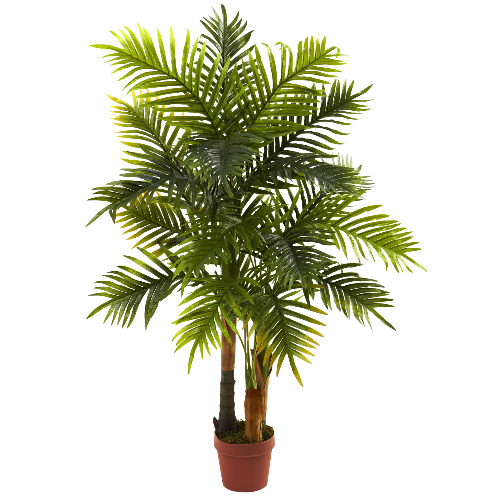 Areca Palm Tree Real Touch faux Plant Natural 4’ Decor
