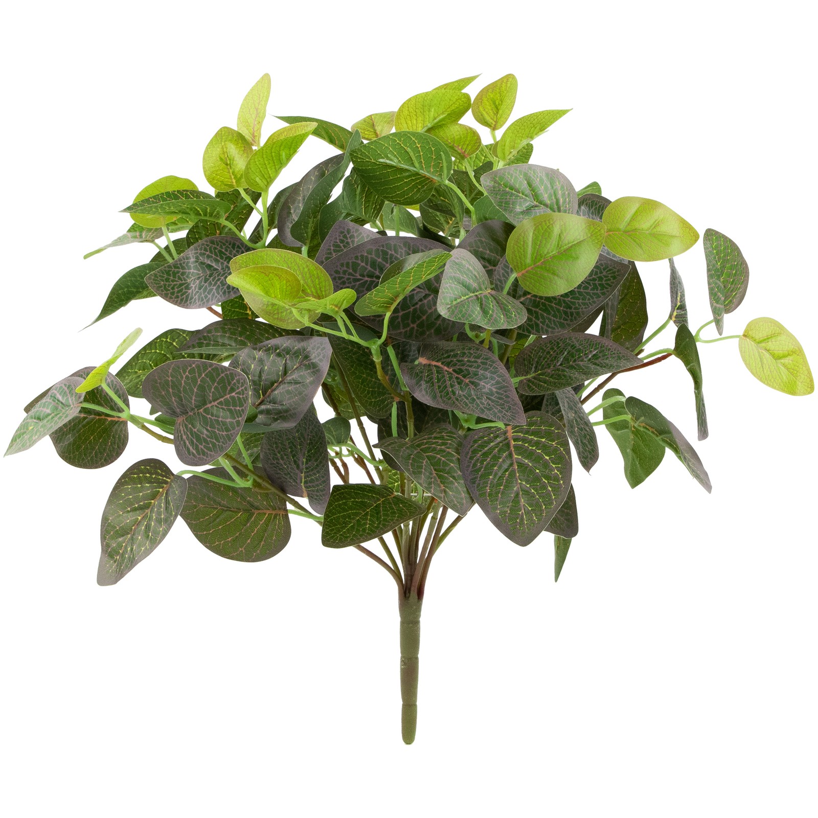 Northlight 18.5″ Decorative Artificial Green Two Tone Red Net Floral Bush