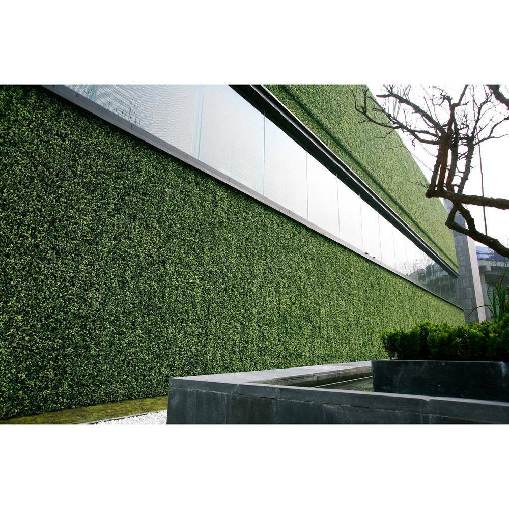 Gorgeous Home Artificial Boxwood Hedge Greenery Panels Dark Green 20 In. X 20 In