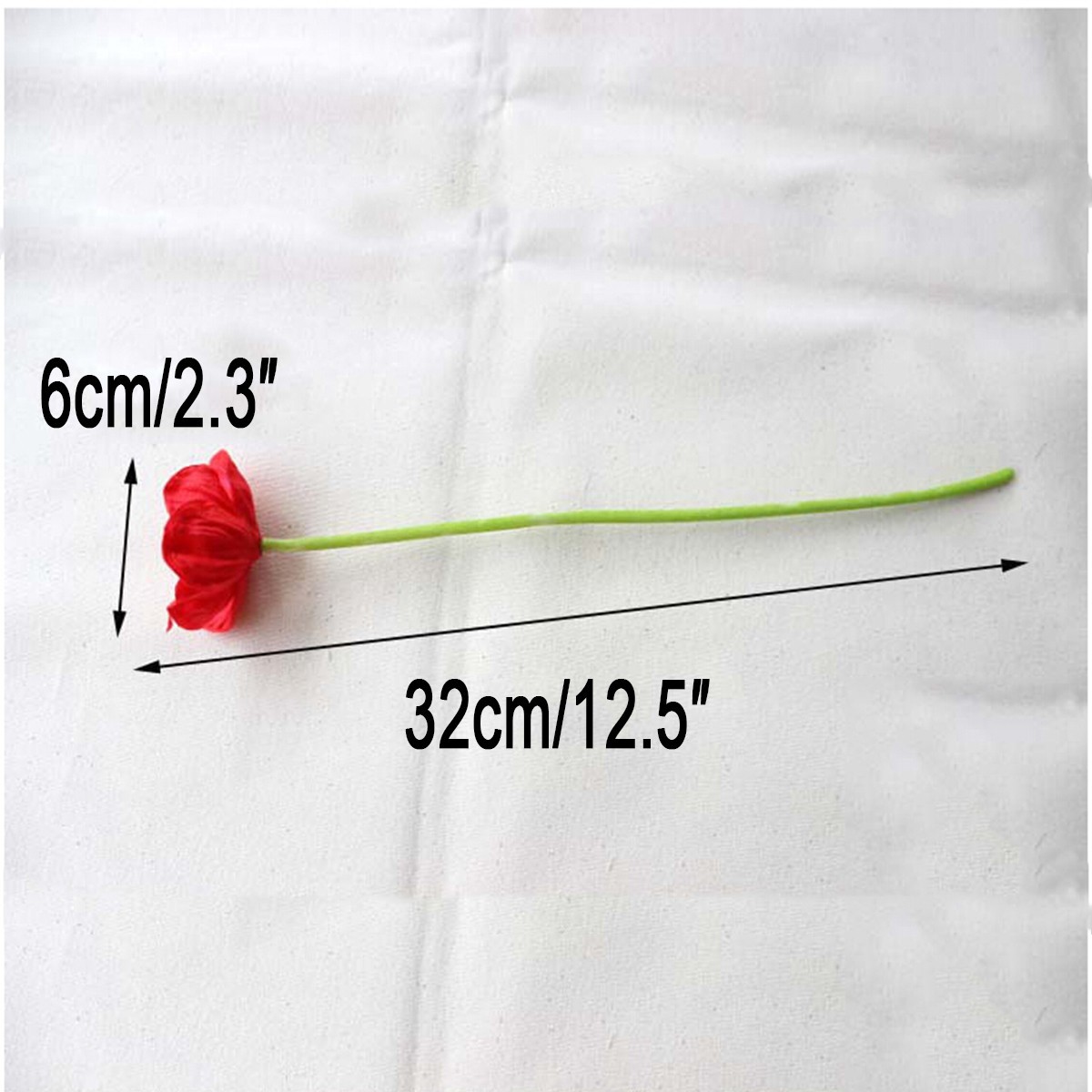10Pcs Real Touch PU Poppy Flowers Bouquet For Wedding Home Party Decoration