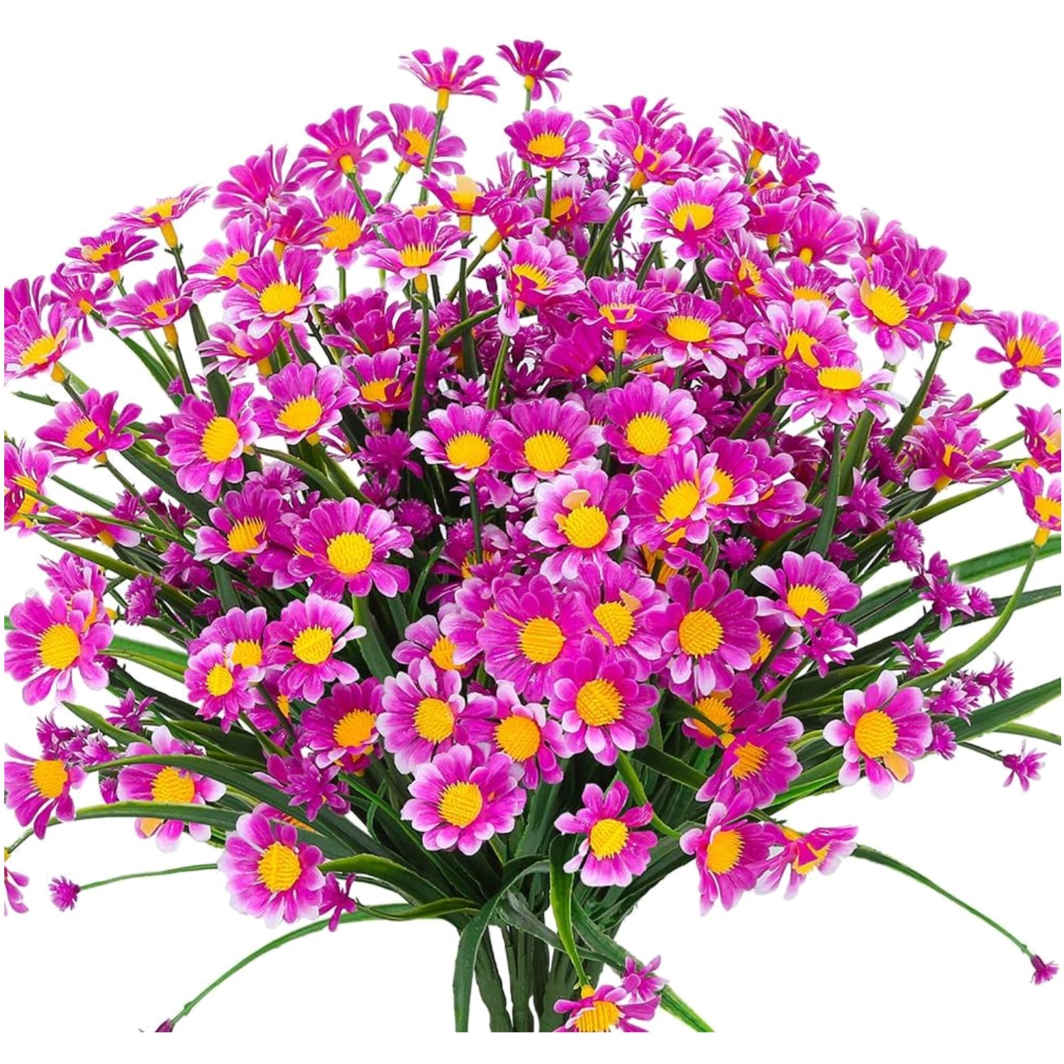 Large Faux Daisy Sunflowers – Indoor Outdoor Decor Pack of 8