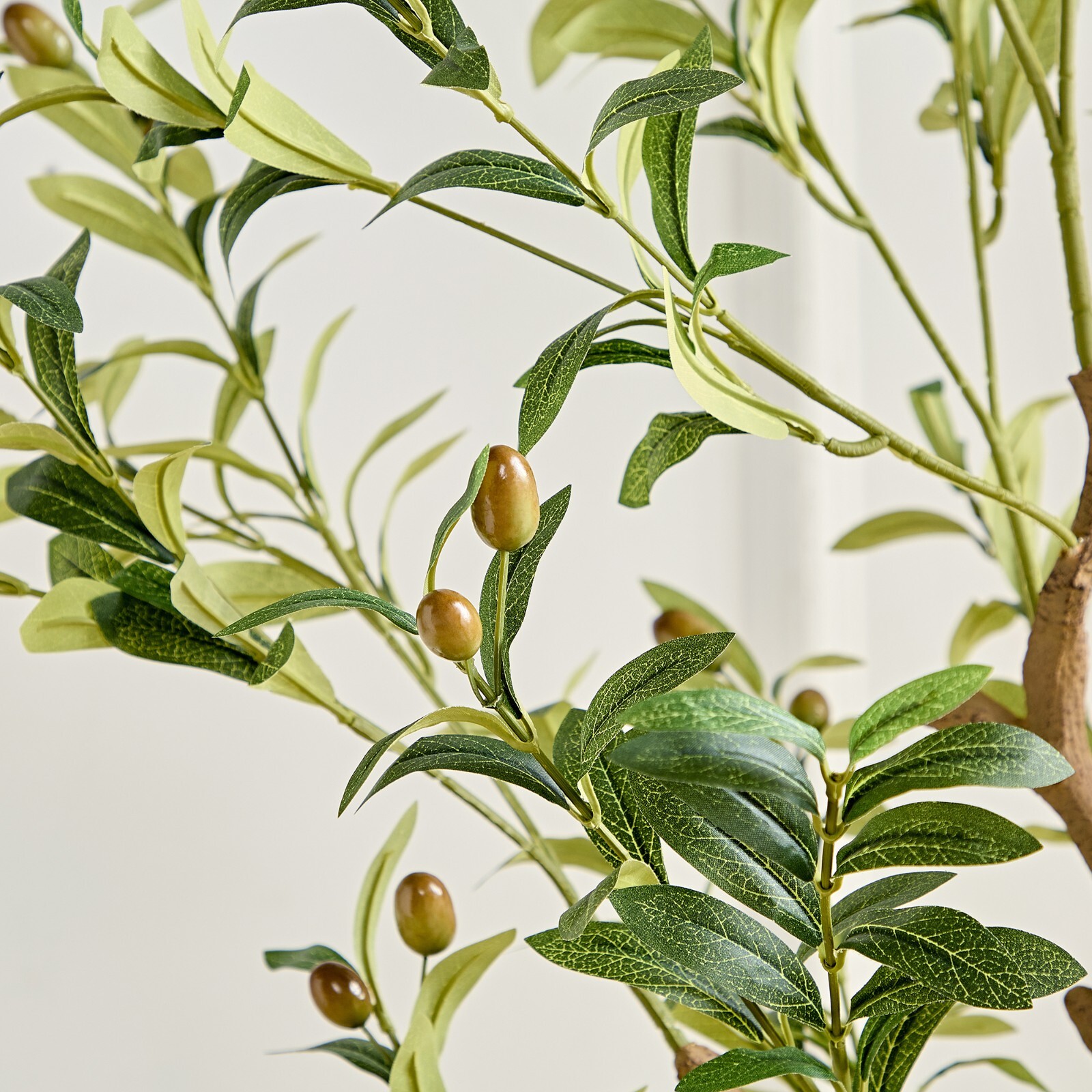 5ft/6ft Tall Artificial Olive Tree In Pot Fake Plant Home Indoor Outdoor Decor
