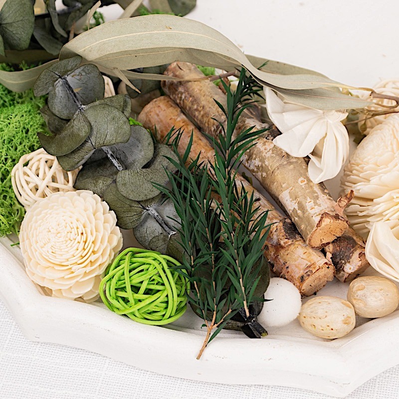 Assorted Dried Potpourri Vase Fillers with Vanilla Fragrance Oil Wedding Home