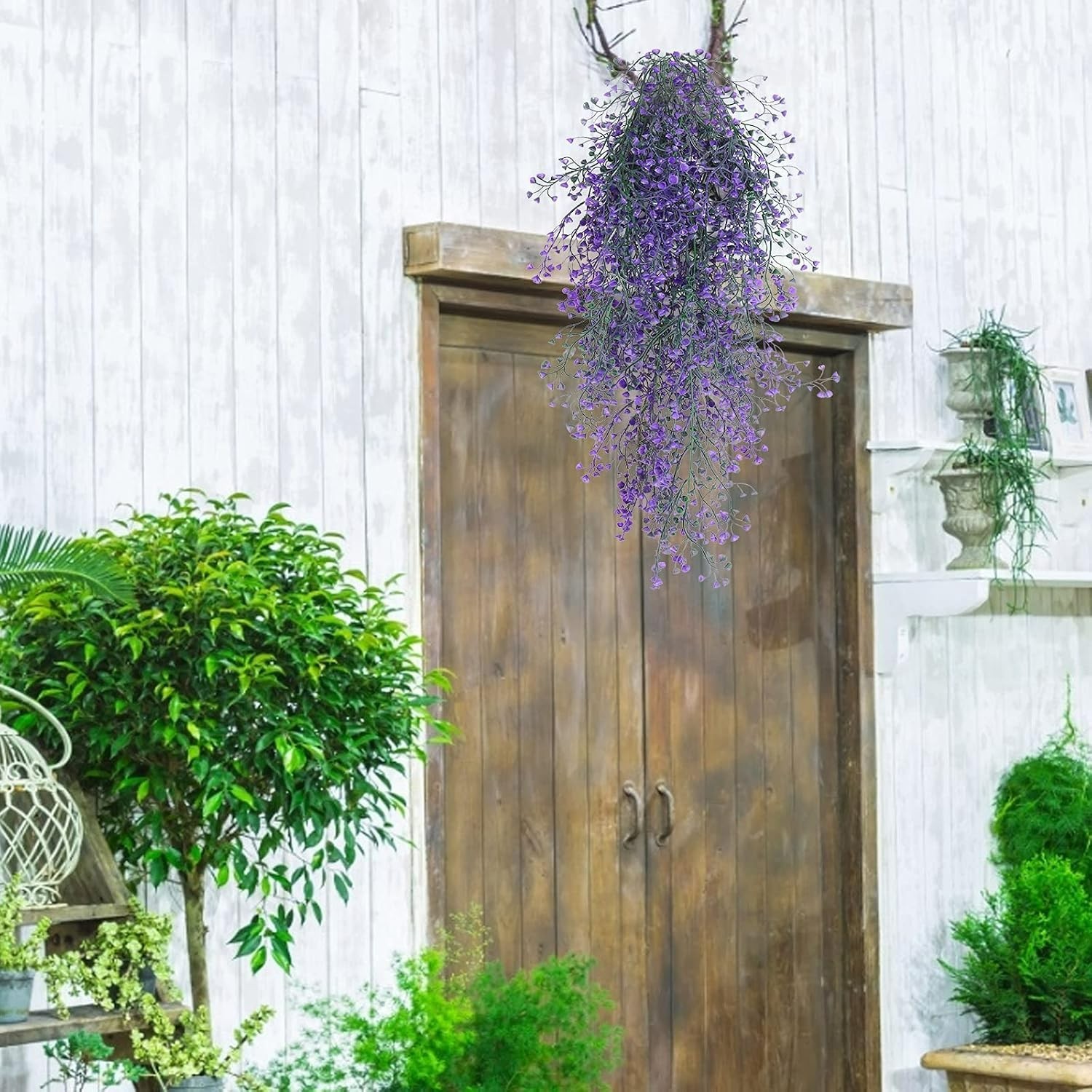 Stylish Waterproof Hanging Ferns – 4 Faux Vines for Indoor & Outdoor Decor