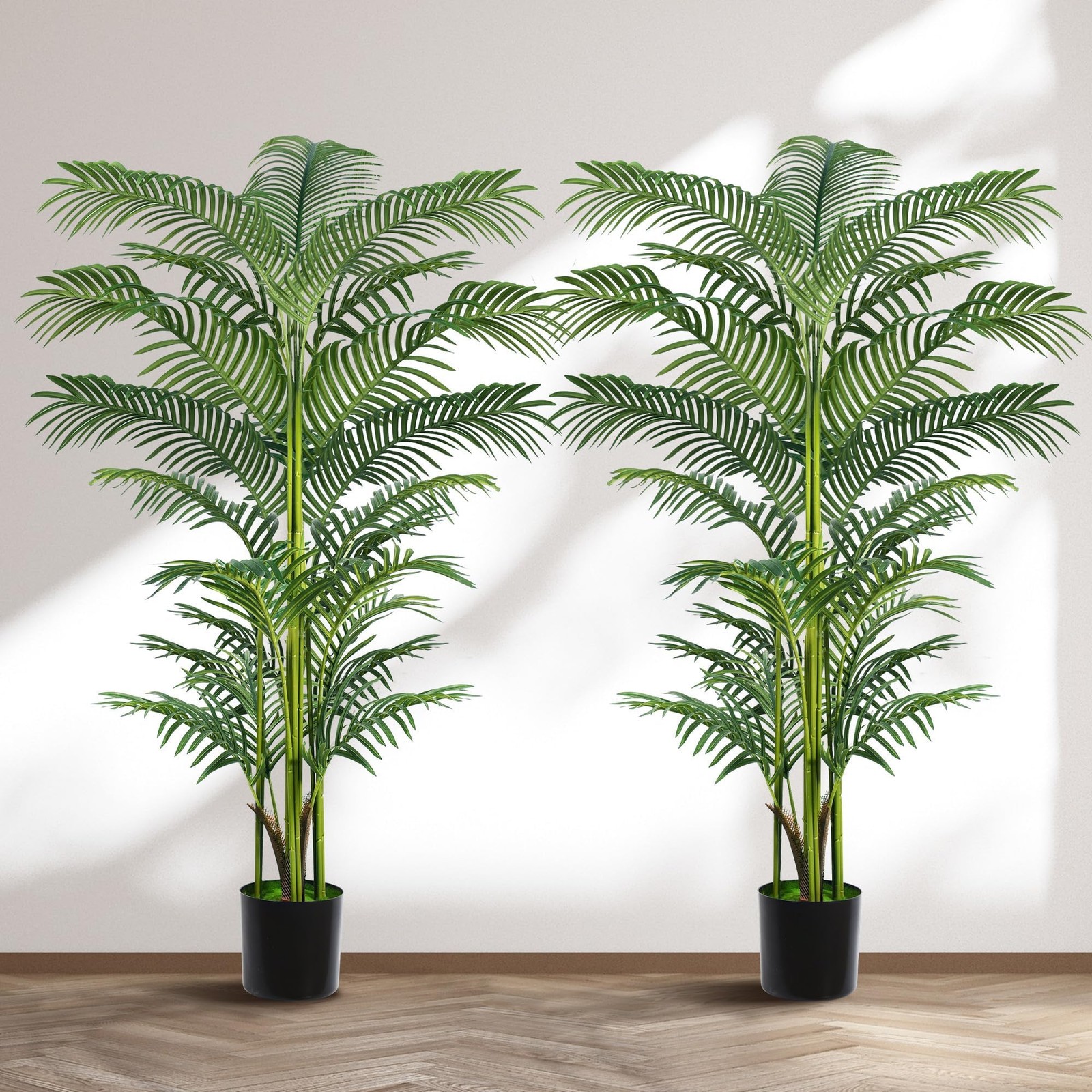 Artificial Palm Tree 6FT, Suntee Faux Plants Indoor and Outdoor 2 Pack, Tall …