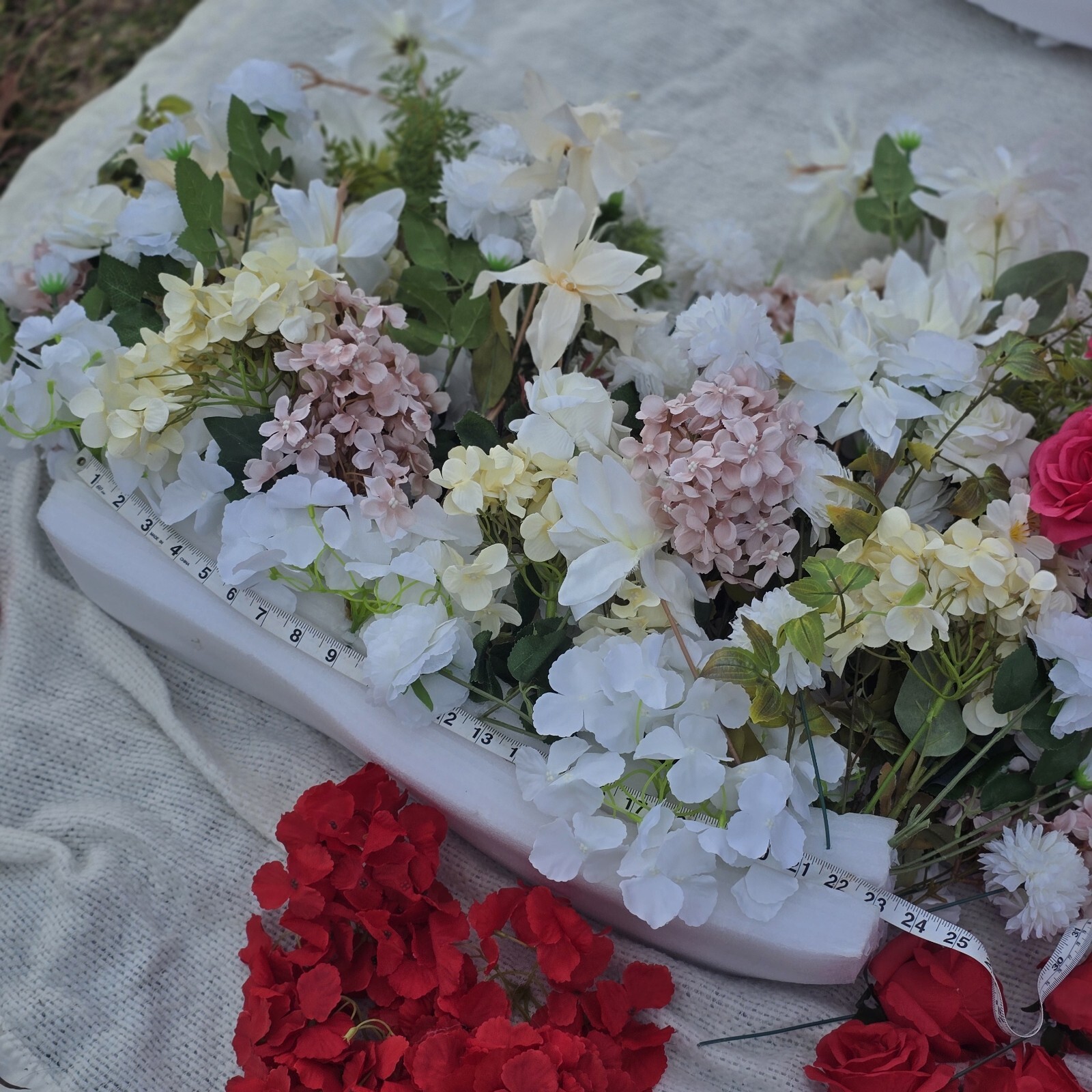 Wedding Flower Centerpiece Floral Arrangement X4 23″x24″ X1 34″ Roses + Extras