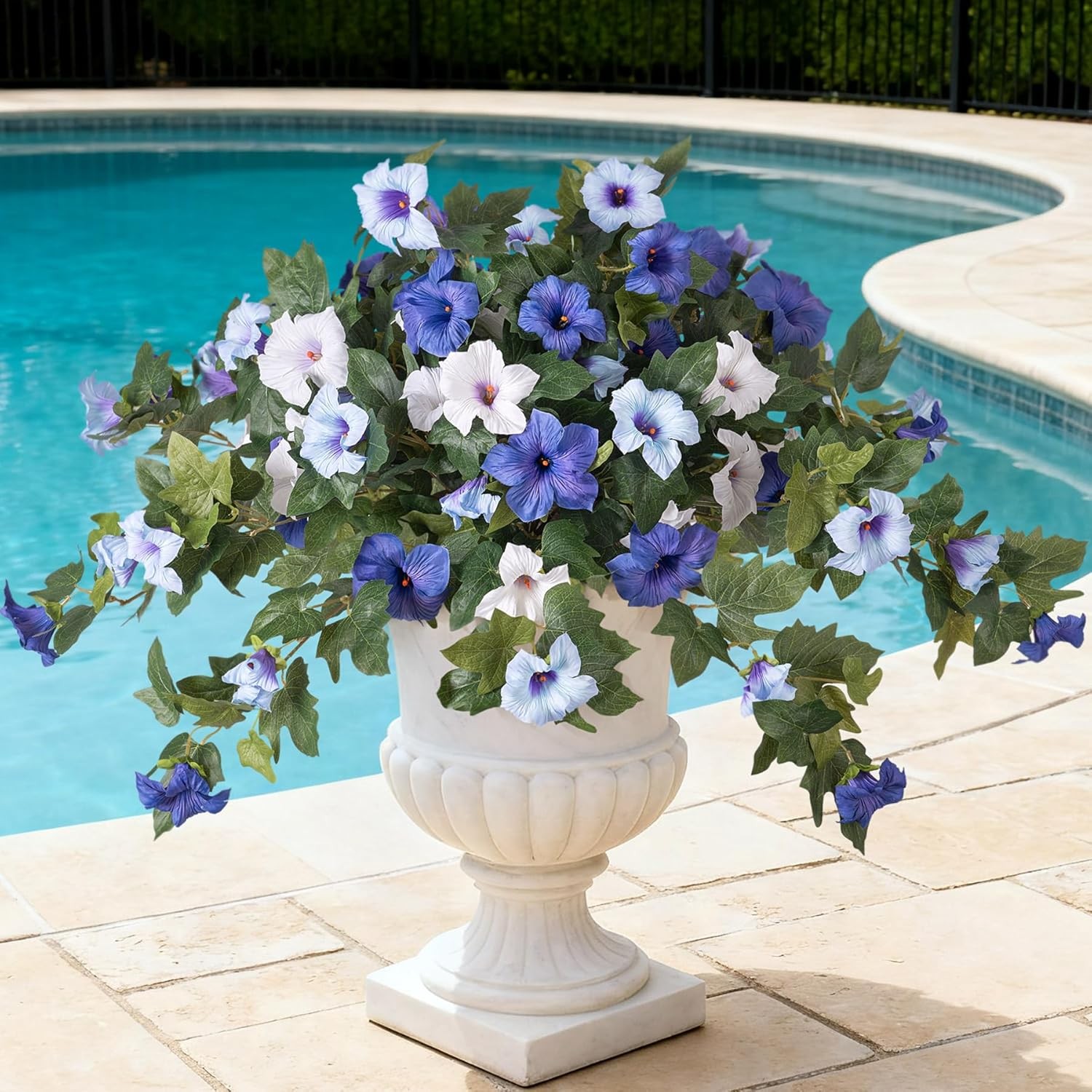 Artificial Fake Flowers Plants for Outdoor Decoration for Home Outside Garden