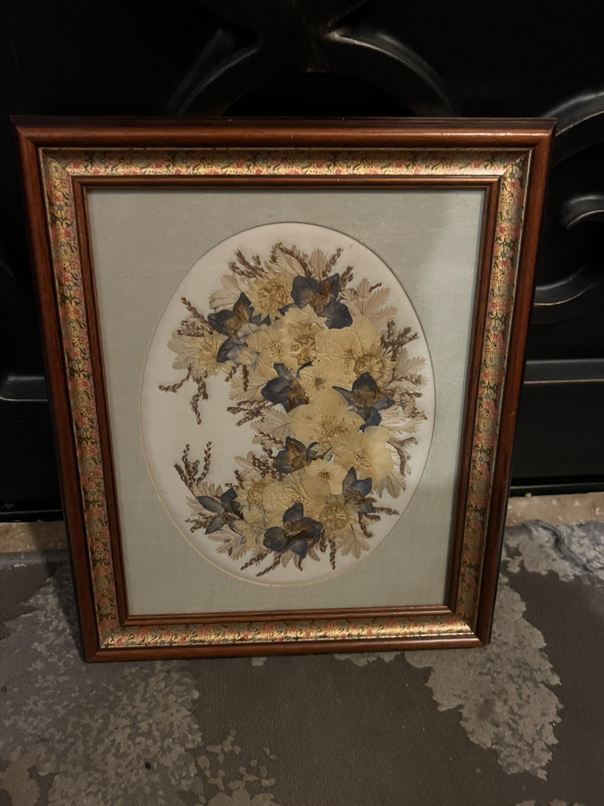 Joanna Sheer Pressed Flower Design Art Piece