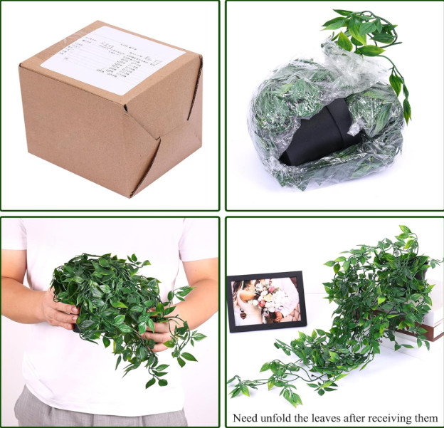 Fake Hanging Plants, Artificial Small Potted Plants for Indoor Outdoor Aesthetic