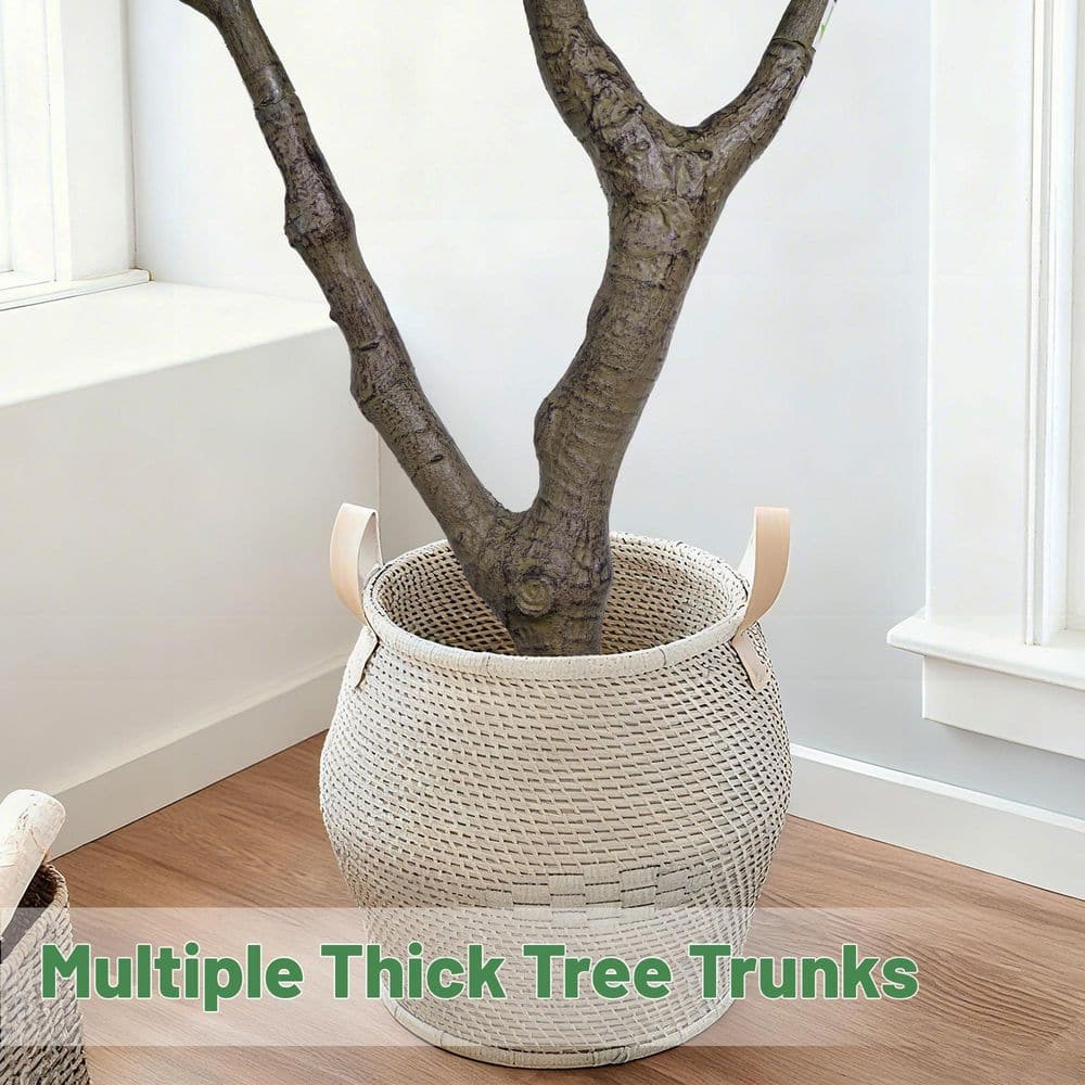 7 Ft. Artificial Olive Tree Faux Plant in Pot for Indoor and Outdoor Decor New