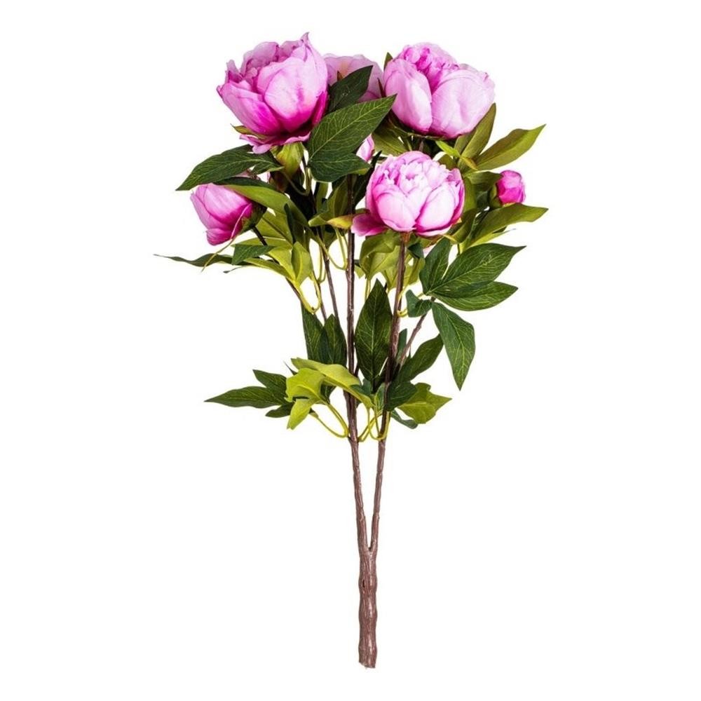 Vickerman 23” Contemporary Fabric Artificial Peony Bush in Cerise Pink