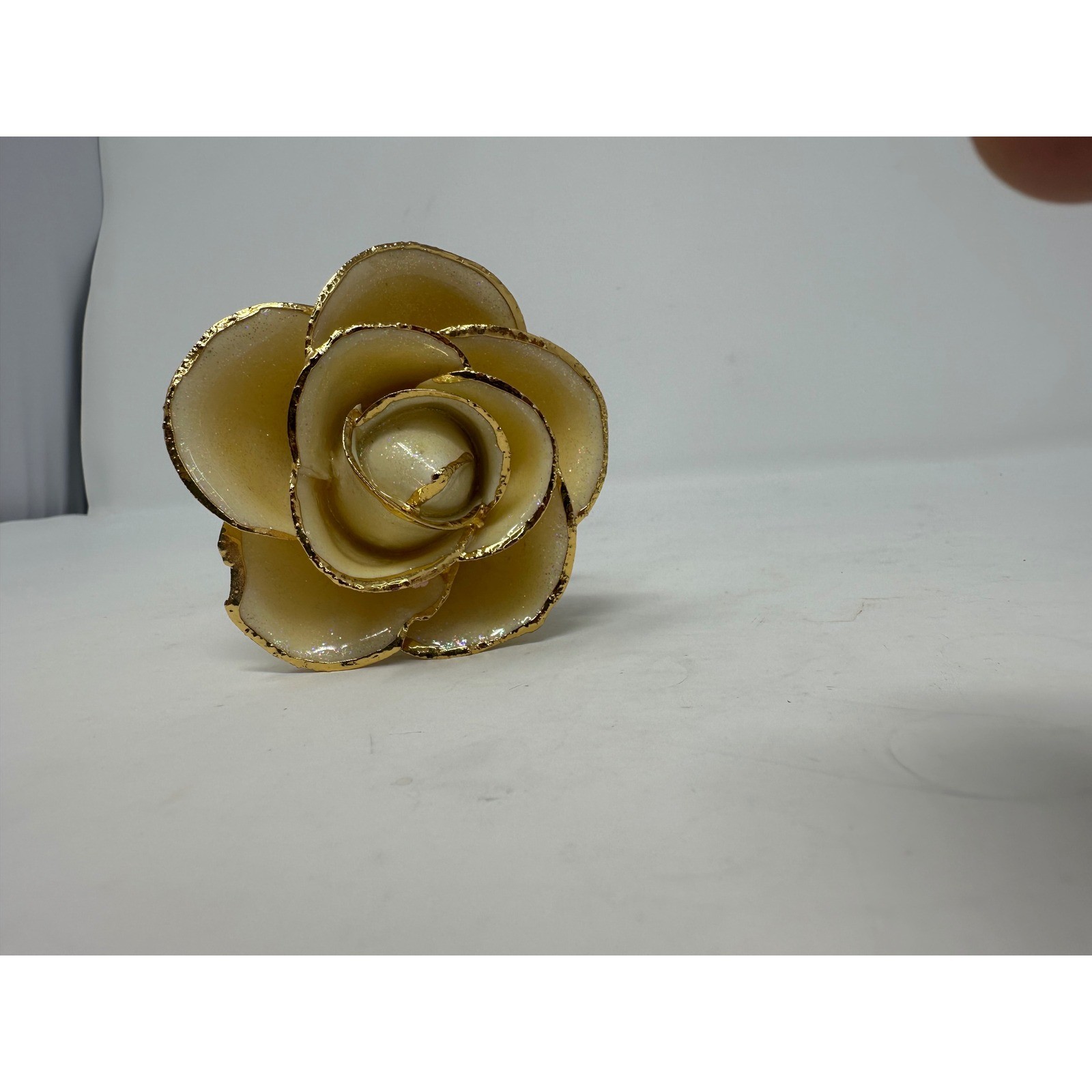 Lemon White Rose – Original 24k Gold Dipped Rose – Real Rose Plated in Gold