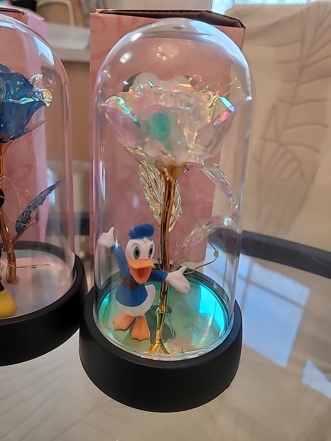 3 Rose LED Light Foi Crystal Flowers With Mickey &Friend Valentine’s Day Gift