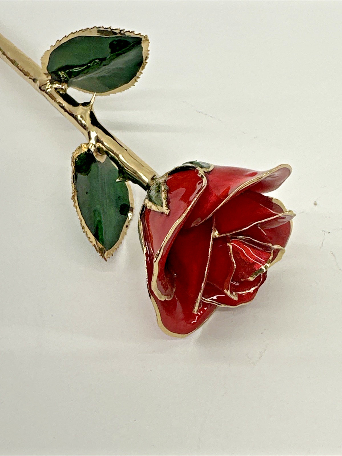 24k Gold Accent Roses Steven Singer Red & Gold & Golden Blooming Rose